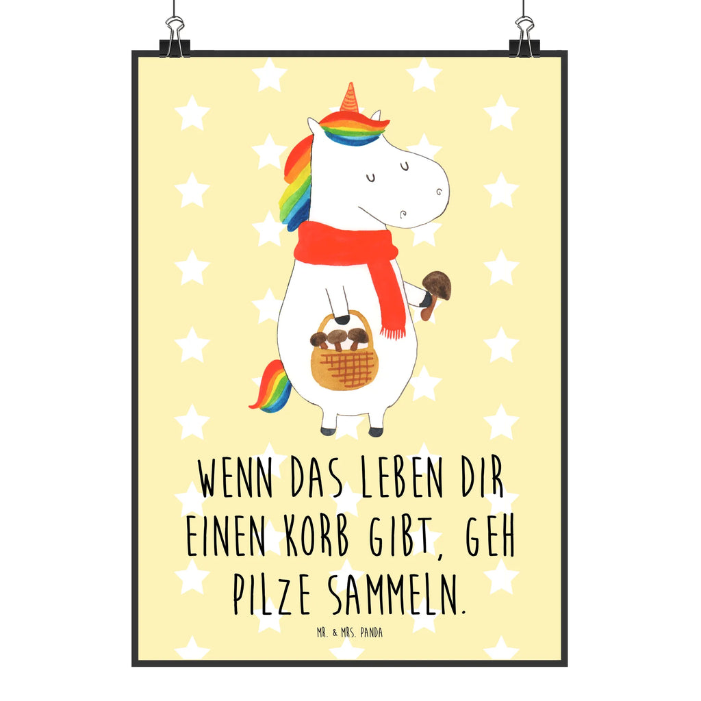 Poster Einhorn Pilz Poster, Wandposter, Bild, Wanddeko, Küchenposter, Kinderposter, Wanddeko Bild, Raumdekoration, Wanddekoration, Handgemaltes Poster, Mr. & Mrs. Panda Poster, Designposter, Kunstdruck, Posterdruck, Einhorn, Einhörner, Einhorn Deko, Unicorn, Pilze, Pilzsammler, Motivation, Spruch, Liebeskummer