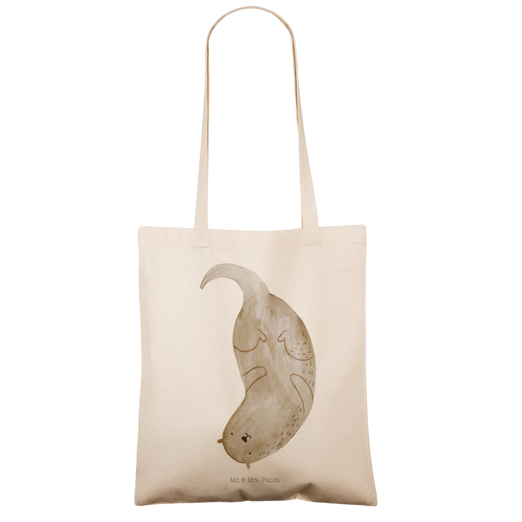 Tragetasche Otter Kopfüber Beuteltasche, Beutel, Einkaufstasche, Jutebeutel, Stoffbeutel, Tasche, Shopper, Umhängetasche, Strandtasche, Schultertasche, Stofftasche, Tragetasche, Badetasche, Jutetasche, Einkaufstüte, Laptoptasche, Otter, Fischotter, Seeotter, Otter Seeotter See Otter