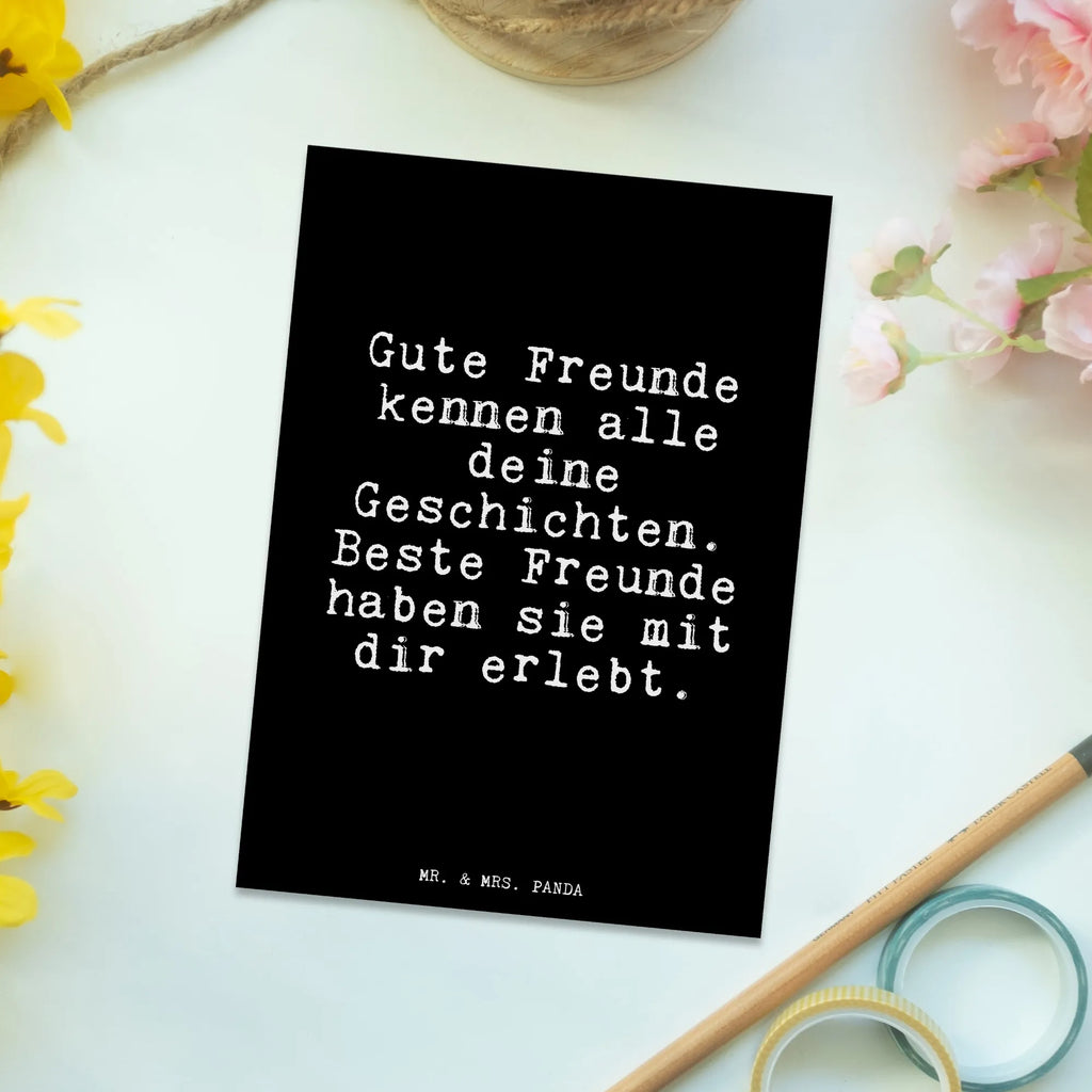 Postkarte Gute Freunde kennen alle... Postkarte, Karte, Geschenkkarte, Grußkarte, Einladung, Ansichtskarte, Geburtstagskarte, Einladungskarte, Dankeskarte, Ansichtskarten, Einladung Geburtstag, Einladungskarten Geburtstag, Spruch, Sprüche, lustige Sprüche, Weisheiten, Zitate, Spruch Geschenke, Glizer Spruch Sprüche Weisheiten Zitate Lustig Weisheit Worte