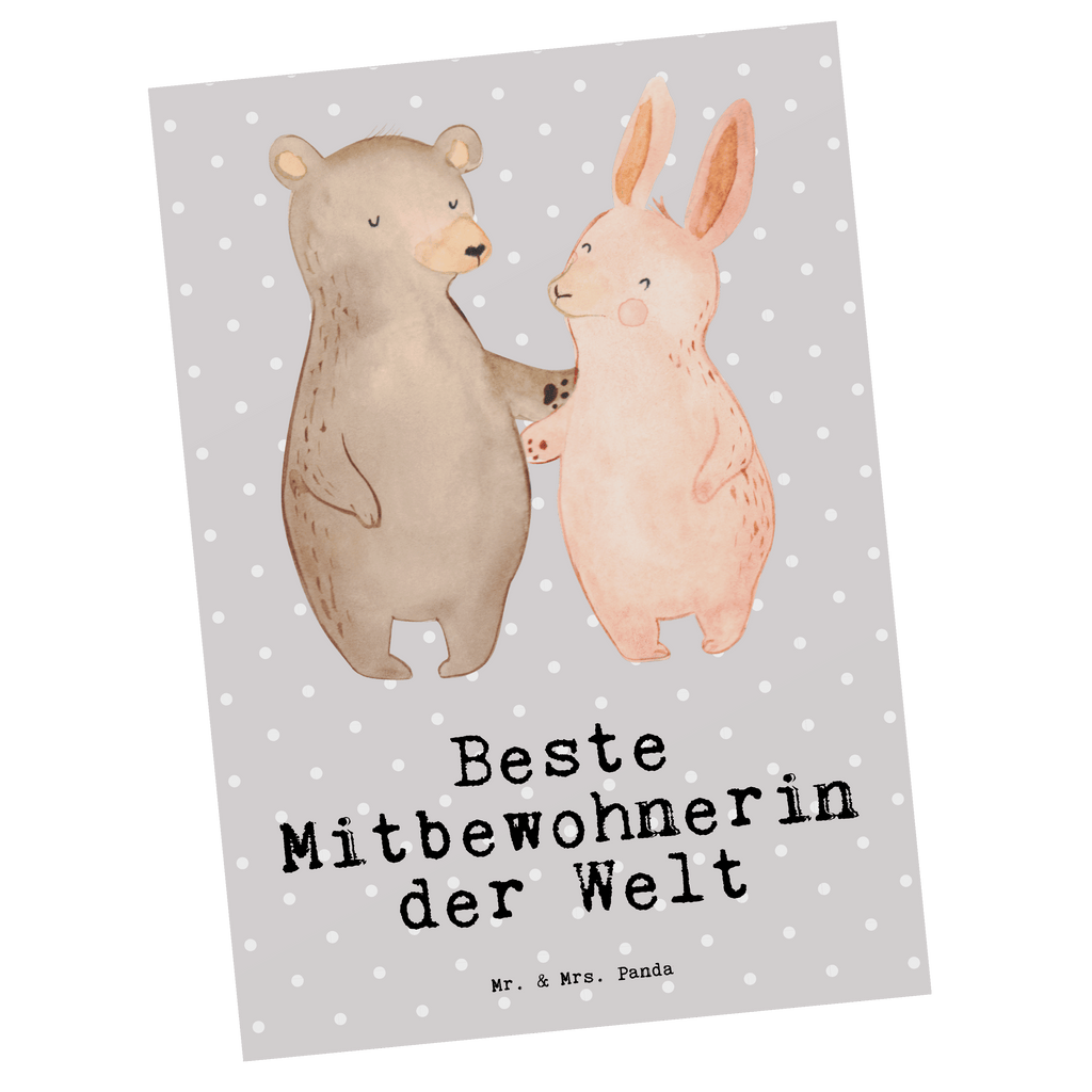 Postkarte Hase Beste Mitbewohnerin der Welt Postkarte, Karte, Geschenkkarte, Grußkarte, Einladung, Ansichtskarte, Geburtstagskarte, Einladungskarte, Dankeskarte, Ansichtskarten, Einladung Geburtstag, Einladungskarten Geburtstag, für, Dankeschön, Geschenk, Schenken, Geburtstag, Geburtstagsgeschenk, Geschenkidee, Danke, Bedanken, Mitbringsel, Freude machen, Geschenktipp, Mitbewohnerin, WG, Zimmernachbarin, Wohngemeinschaft, WG-Bewohnerin, Zimmerkollegin, Zimmergenossin, Stubenkameradin