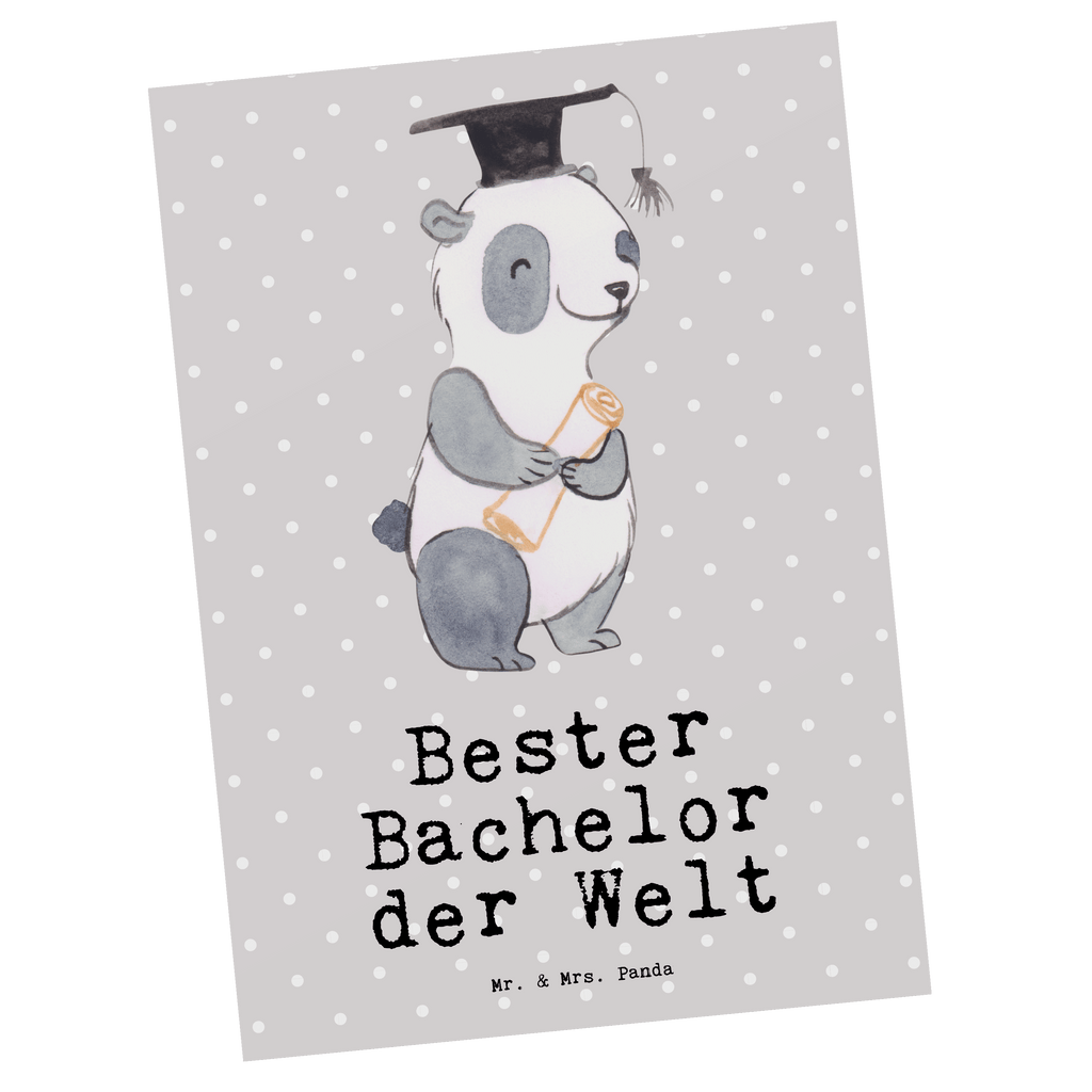 Postkarte Panda Bester Bachelor der Welt Postkarte, Karte, Geschenkkarte, Grußkarte, Einladung, Ansichtskarte, Geburtstagskarte, Einladungskarte, Dankeskarte, Ansichtskarten, Einladung Geburtstag, Einladungskarten Geburtstag, für, Dankeschön, Geschenk, Schenken, Geburtstag, Geburtstagsgeschenk, Geschenkidee, Danke, Bedanken, Mitbringsel, Freude machen, Geschenktipp, Bachelor, Student, Studium, Sohn, Spaß, Musterschüler, lustig, Studienabschluss, witzig, Universität, Abschluss, Alumni, Uni, Studenten, Hochschule