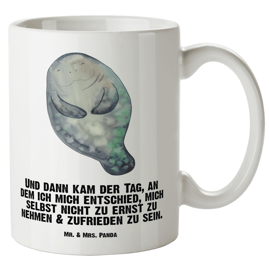 XL Tasse Seekuh happy XL Tasse, Große Tasse, Grosse Kaffeetasse, XL Becher, XL Teetasse, spülmaschinenfest, Jumbo Tasse, Groß, Meerestiere, Meer, Urlaub, Seekuh, Seekühe, Selbstliebe, Respekt, Neuanfang, Neustart, Achtsamkeit, Zufrieden, Liebeskummer, Freundin