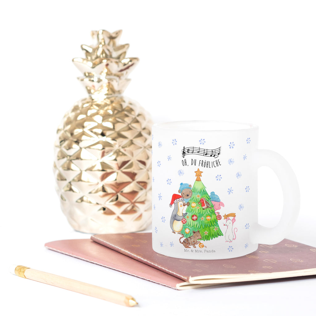 Teetasse Weihnachtsbaum schmücken Teetasse, Teeglas, Teebecher, Tasse mit Henkel, Tasse, Glas Teetasse, Teetasse aus Glas, Winter, Weihnachten, Weihnachtsdeko, Nikolaus, Advent, Heiligabend, Wintermotiv