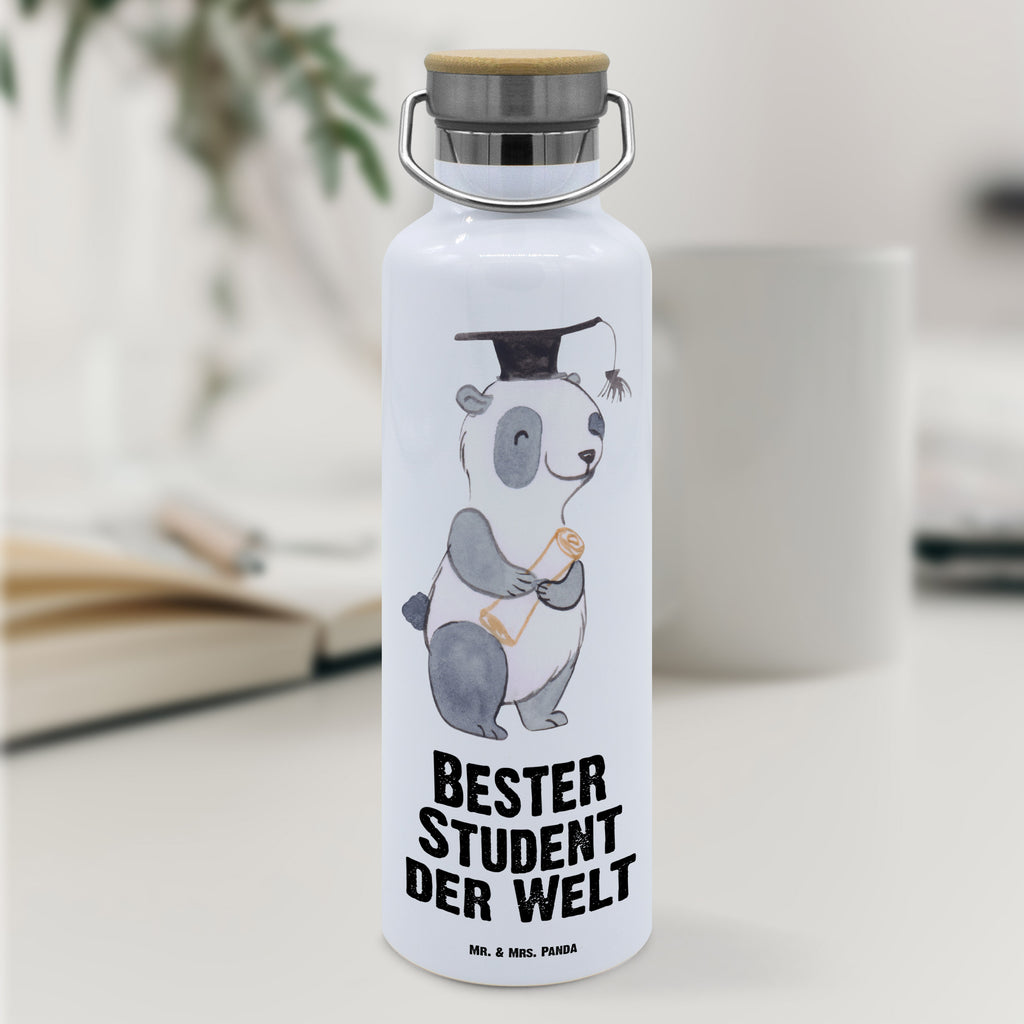 Trinkflasche Pinguin Bester Student der Welt Thermosflasche, Isolierflasche, Edelstahl, Trinkflasche, isoliert, Wamrhaltefunktion, Sportflasche, Flasche zum Sport, Sportlerflasche, für, Dankeschön, Geschenk, Schenken, Geburtstag, Geburtstagsgeschenk, Geschenkidee, Danke, Bedanken, Mitbringsel, Freude machen, Geschenktipp, Student, Studium, Sohn, Spaß, Musterschüler, lustig, Studienabschluss, witzig, Universität, Abschluss, Alumni, Uni, Studenten, Hochschule