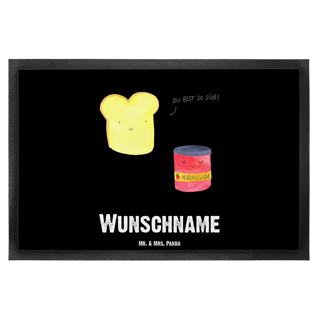 Personalisierte Fußmatte Toast & Marmelade Personalisierte Fußmatte, Fußmatte mit Namen, Personalisieruung, Personalisiert, Fußmatte bedrucken, Türvorleger mit Namen, Haustürmatte personalisiert, Namensfussmatte, Wunschnamen, Bedrucken, Türvorleger personalisiert, Tiermotive, Gute Laune, lustige Sprüche, Tiere, Toast, Marmelade, Dreamteam, süße Postkarte, süß, Küche Deko, Küche Spruch, Frühstück Einladung, Brot, Toastbrot