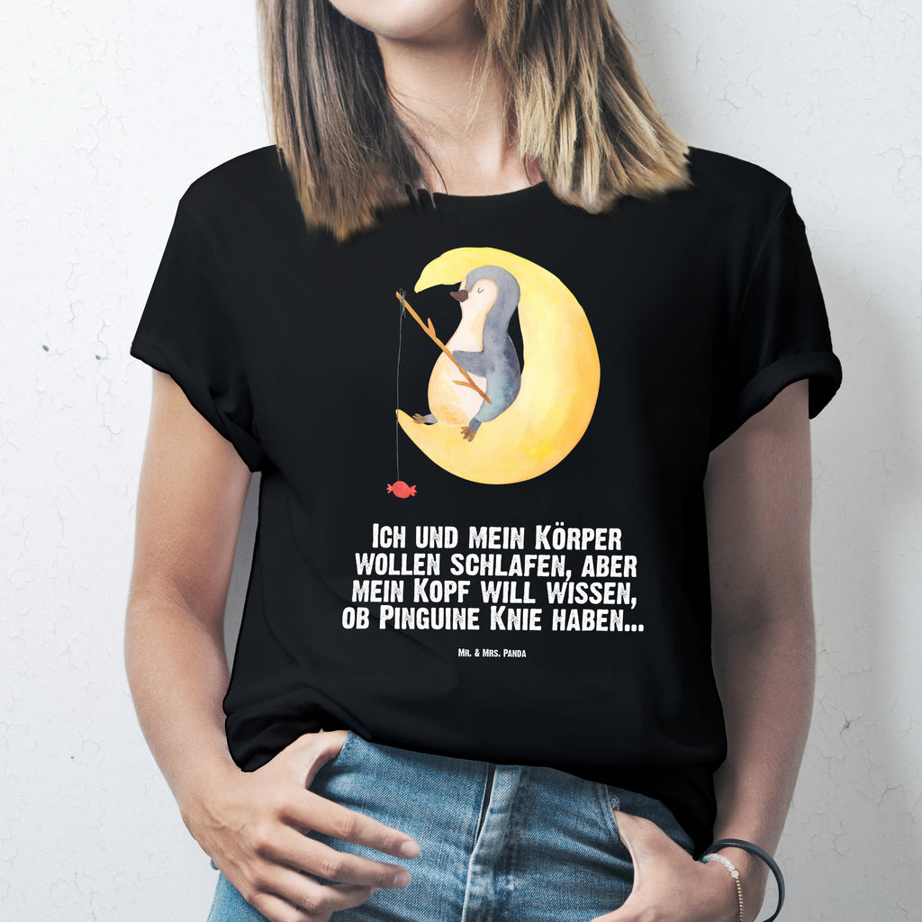 T-Shirt Standard Pinguin Mond T-Shirt, Shirt, Tshirt, Lustiges T-Shirt, T-Shirt mit Spruch, Party, Junggesellenabschied, Jubiläum, Geburstag, Herrn, Damen, Männer, Frauen, Schlafshirt, Nachthemd, Sprüche, Pinguin, Pinguine, Spruch, schlafen, Nachtruhe, Einschlafen, Schlafzimmer, Schlafstörungen, Gästezimmer