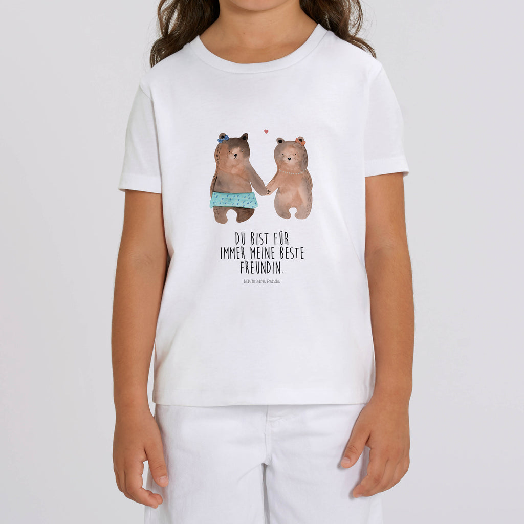 Organic Kinder T-Shirt Bär Freundin Kinder T-Shirt, Kinder T-Shirt Mädchen, Kinder T-Shirt Jungen, Bär, Teddy, Teddybär, Bär Freundin Beste Freund Liebe Liebesbeweis Verliebt Kumpel Kumpeliene