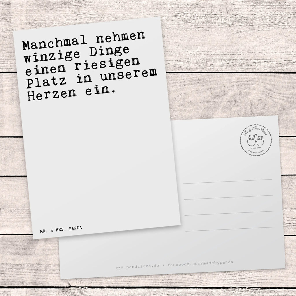 Postkarte Manchmal nehmen winzige Dinge... Postkarte, Karte, Geschenkkarte, Grußkarte, Einladung, Ansichtskarte, Geburtstagskarte, Einladungskarte, Dankeskarte, Ansichtskarten, Einladung Geburtstag, Einladungskarten Geburtstag, Spruch, Sprüche, lustige Sprüche, Weisheiten, Zitate, Spruch Geschenke, Spruch Sprüche Weisheiten Zitate Lustig Weisheit Worte