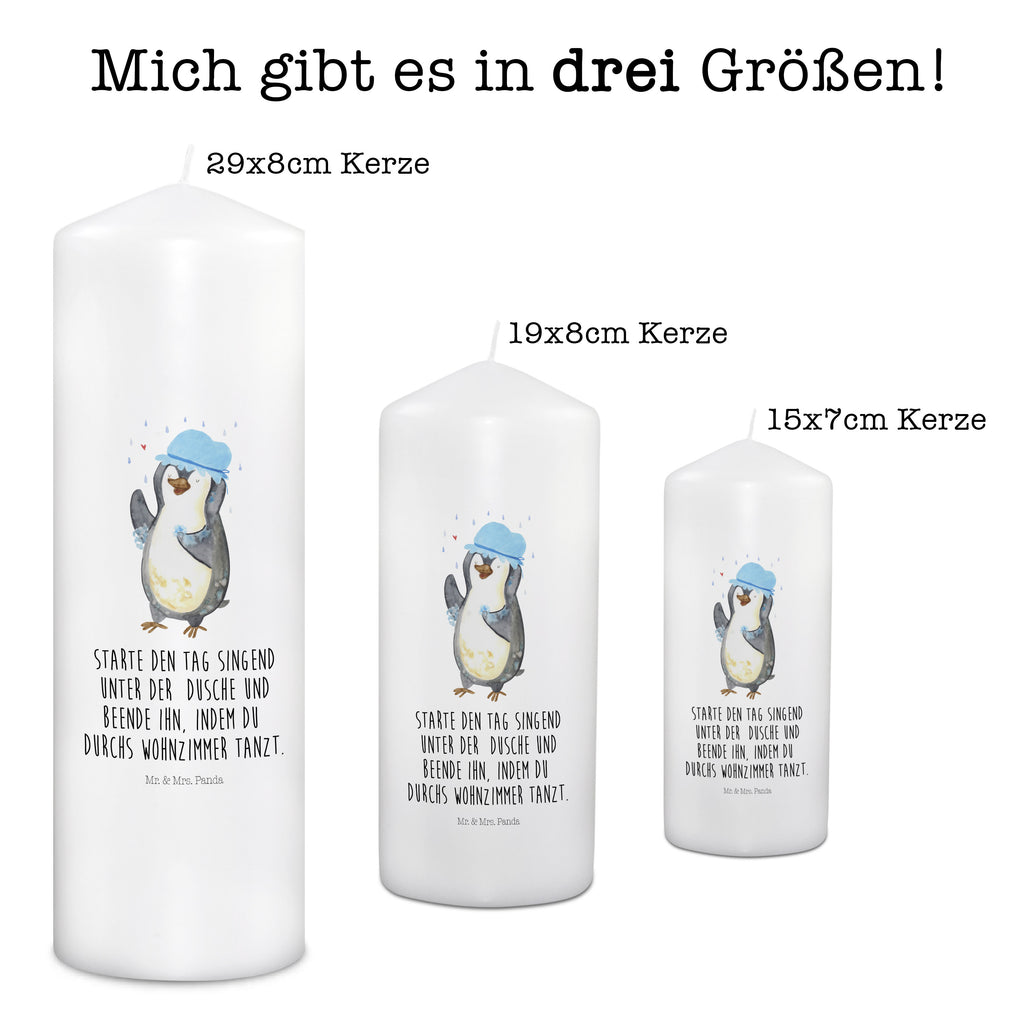 Kerze Pinguin duscht Kerze, Taufkerze, Kommunionskerze, Geburtstagskerze, Geschenk Kerze, Taufgeschenk Kerze, Kerze mit Druck, Besondere Kerze, Geschenkidee Kerze, Kerze für Kommunion, Geburtstag Kerze, Kommunion Kerze, Pinguin, Pinguine, Dusche, duschen, Lebensmotto, Motivation, Neustart, Neuanfang, glücklich sein