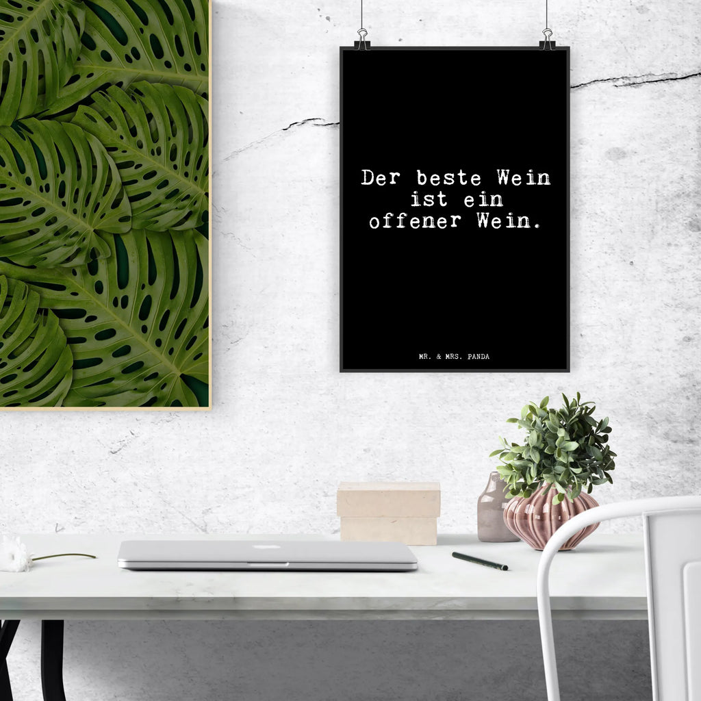 Poster Der beste Wein ist... Poster, Wandposter, Bild, Wanddeko, Küchenposter, Kinderposter, Wanddeko Bild, Raumdekoration, Wanddekoration, Handgemaltes Poster, Mr. & Mrs. Panda Poster, Designposter, Kunstdruck, Posterdruck, Spruch, Sprüche, lustige Sprüche, Weisheiten, Zitate, Spruch Geschenke, Glizer Spruch Sprüche Weisheiten Zitate Lustig Weisheit Worte