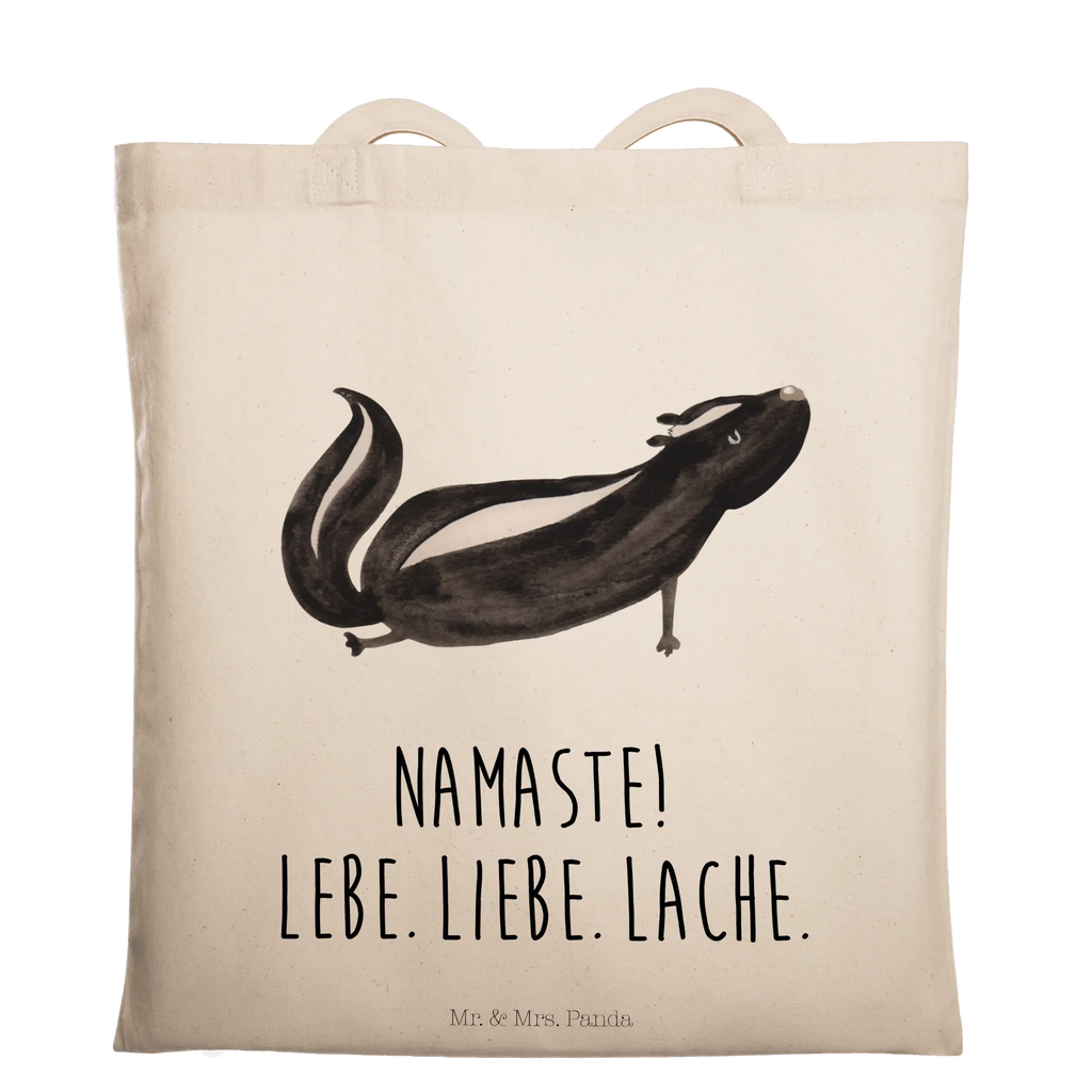 Tragetasche Stinktier Yoga Beuteltasche, Beutel, Einkaufstasche, Jutebeutel, Stoffbeutel, Tasche, Shopper, Umhängetasche, Strandtasche, Schultertasche, Stofftasche, Tragetasche, Badetasche, Jutetasche, Einkaufstüte, Laptoptasche, Stinktier, Skunk, Wildtier, Raubtier, Stinker, Stinki, Yoga, Namaste, Lebe, Liebe, Lache