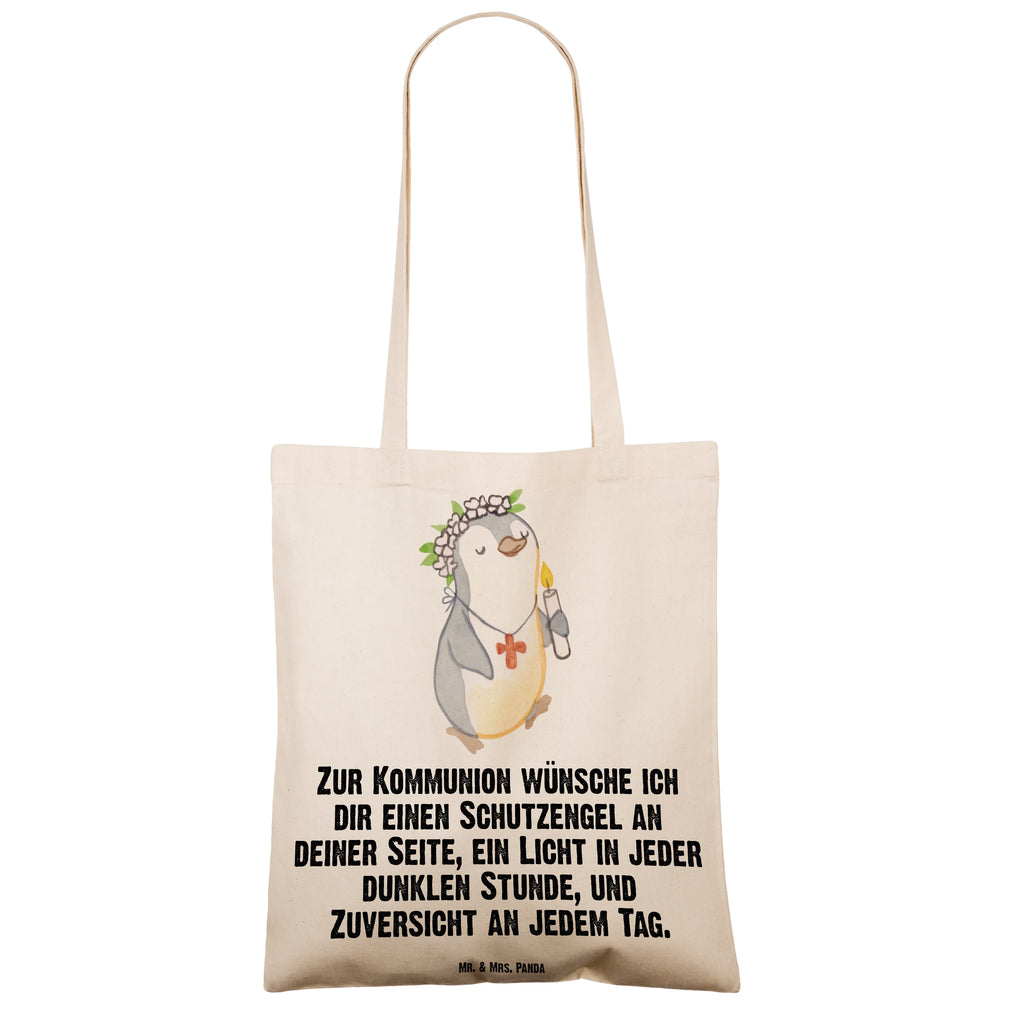 Tragetasche Pinguin Kommunion Mädchen Beuteltasche, Beutel, Einkaufstasche, Jutebeutel, Stoffbeutel, Tasche, Shopper, Umhängetasche, Strandtasche, Schultertasche, Stofftasche, Tragetasche, Badetasche, Jutetasche, Einkaufstüte, Laptoptasche, Konfirmation, Kommunion, Jugendweihe, Konfirmation Geschenk, Gott, Gläubig, Alles Gute