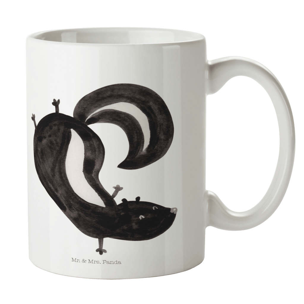 Tasse Stinktier Handstand Tasse, Kaffeetasse, Teetasse, Becher, Kaffeebecher, Teebecher, Keramiktasse, Porzellantasse, Büro Tasse, Geschenk Tasse, Tasse Sprüche, Tasse Motive, Kaffeetassen, Tasse bedrucken, Designer Tasse, Cappuccino Tassen, Schöne Teetassen, Stinktier, Skunk, Wildtier, Raubtier, Stinker, Stinki, Spielplatz, verpielt, Kind