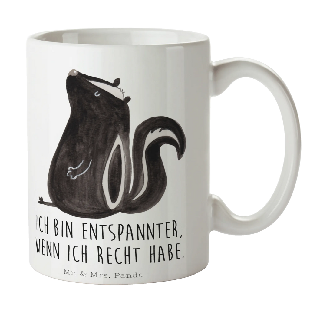 Tasse Stinktier Sitzen Tasse, Kaffeetasse, Teetasse, Becher, Kaffeebecher, Teebecher, Keramiktasse, Porzellantasse, Büro Tasse, Geschenk Tasse, Tasse Sprüche, Tasse Motive, Kaffeetassen, Tasse bedrucken, Designer Tasse, Cappuccino Tassen, Schöne Teetassen, Stinktier, Skunk, Wildtier, Raubtier, Stinker, Stinki, Spruch, Büro, Recht, Besserwisser