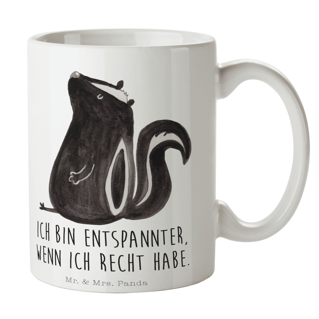 Tasse Stinktier Sitzen Tasse, Kaffeetasse, Teetasse, Becher, Kaffeebecher, Teebecher, Keramiktasse, Porzellantasse, Büro Tasse, Geschenk Tasse, Tasse Sprüche, Tasse Motive, Kaffeetassen, Tasse bedrucken, Designer Tasse, Cappuccino Tassen, Schöne Teetassen, Stinktier, Skunk, Wildtier, Raubtier, Stinker, Stinki, Spruch, Büro, Recht, Besserwisser