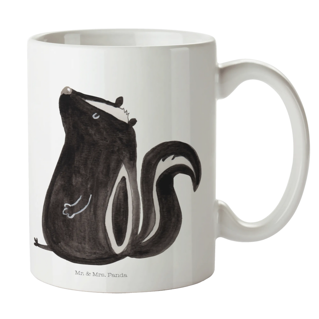 Tasse Stinktier Sitzen Tasse, Kaffeetasse, Teetasse, Becher, Kaffeebecher, Teebecher, Keramiktasse, Porzellantasse, Büro Tasse, Geschenk Tasse, Tasse Sprüche, Tasse Motive, Kaffeetassen, Tasse bedrucken, Designer Tasse, Cappuccino Tassen, Schöne Teetassen, Stinktier, Skunk, Wildtier, Raubtier, Stinker, Stinki, Spruch, Büro, Recht, Besserwisser