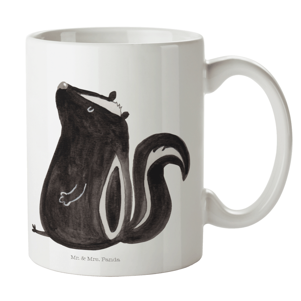 Tasse Stinktier Sitzen Tasse, Kaffeetasse, Teetasse, Becher, Kaffeebecher, Teebecher, Keramiktasse, Porzellantasse, Büro Tasse, Geschenk Tasse, Tasse Sprüche, Tasse Motive, Kaffeetassen, Tasse bedrucken, Designer Tasse, Cappuccino Tassen, Schöne Teetassen, Stinktier, Skunk, Wildtier, Raubtier, Stinker, Stinki, Spruch, Büro, Recht, Besserwisser