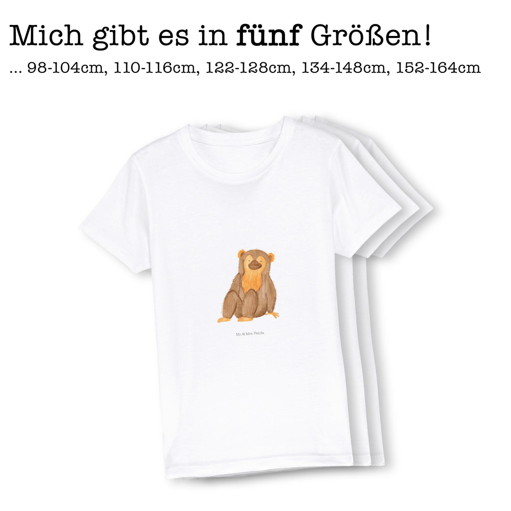 Organic Kinder T-Shirt Affe Kinder T-Shirt, Kinder T-Shirt Mädchen, Kinder T-Shirt Jungen, Afrika, Wildtiere, Affe, Äffchen, Affen, Selbstliebe, Respekt, Motivation, Selbstachtung, Liebe, Selbstbewusstsein, Selfcare