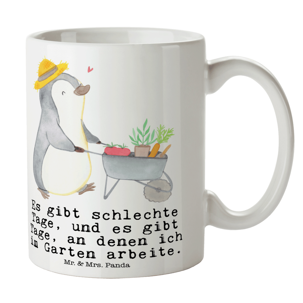 Tasse Pinguin Gartenarbeit Tage Tasse, Kaffeetasse, Teetasse, Becher, Kaffeebecher, Teebecher, Keramiktasse, Porzellantasse, Büro Tasse, Geschenk Tasse, Tasse Sprüche, Tasse Motive, Geschenk, Sport, Sportart, Hobby, Schenken, Danke, Dankeschön, Auszeichnung, Gewinn, Sportler, Gartenarbeit, Urban gardening, Gärtnern, Gartenpflege