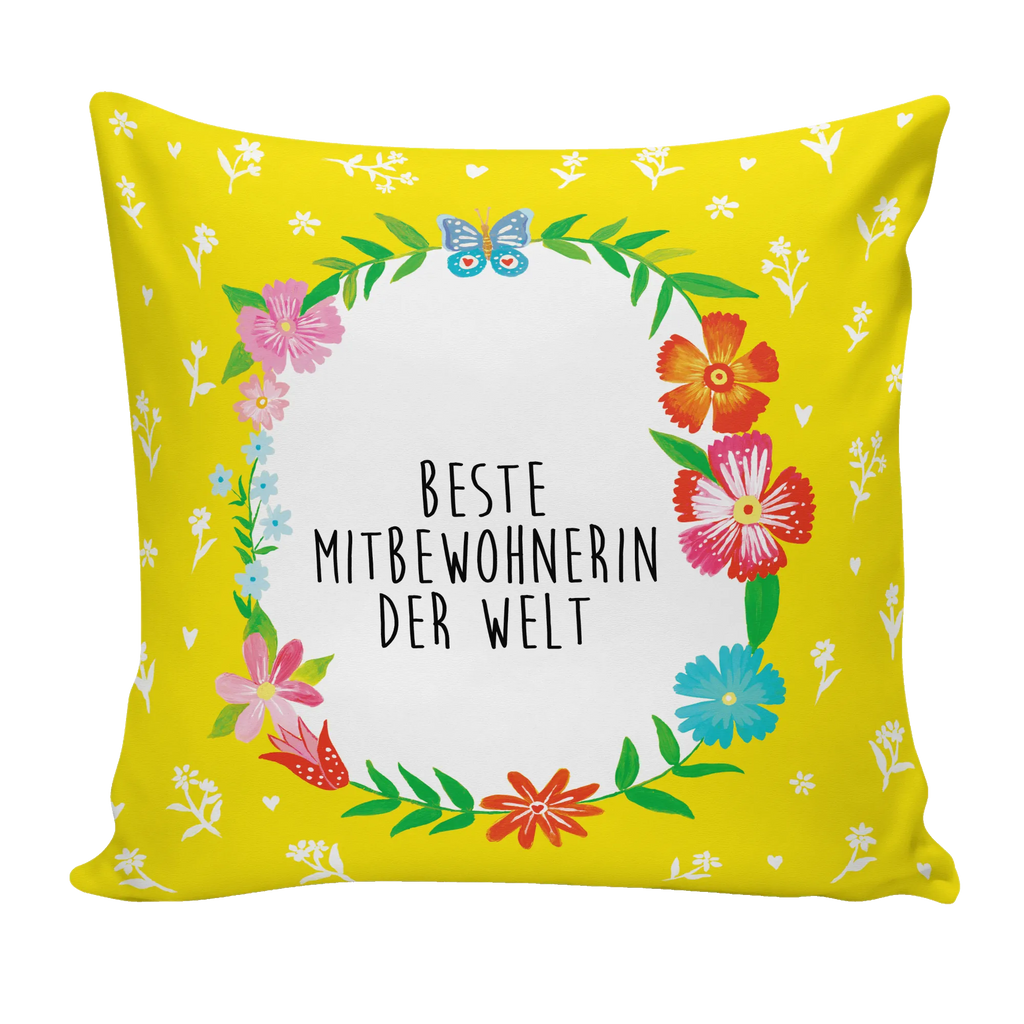 40x40 Kissen Mitbewohnerin Kissenhülle, Kopfkissen, Sofakissen, Dekokissen, Motivkissen, sofakissen, sitzkissen, Kissen, Kissenbezüge, Kissenbezug 40x40, Kissen 40x40, Kissenhülle 40x40, Zierkissen, Couchkissen, Dekokissen Sofa, Sofakissen 40x40, Dekokissen 40x40, Kopfkissen 40x40, Kissen 40x40 Waschbar, Geschenk