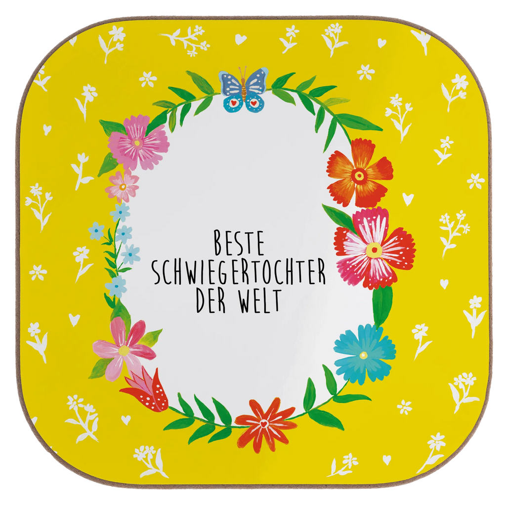 Quadratische Untersetzer Design Frame Happy Girls Schwiegertochter Untersetzer, Bierdeckel, Glasuntersetzer, Untersetzer Gläser, Getränkeuntersetzer, Untersetzer aus Holz, Untersetzer für Gläser, Korkuntersetzer, Untersetzer Holz, Holzuntersetzer, Tassen Untersetzer, Untersetzer Design, Geschenk