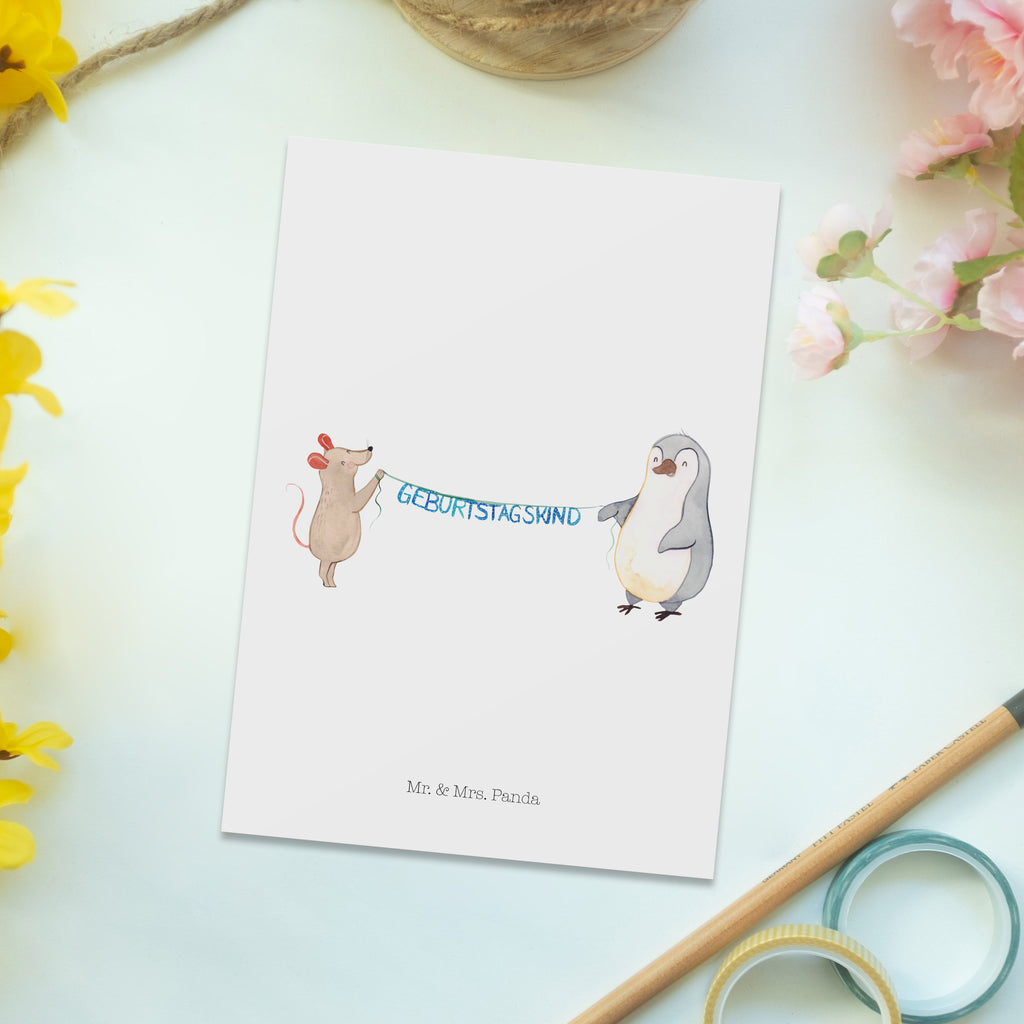 Postkarte Maus Pinguin Geburtstag Postkarte, Karte, Geschenkkarte, Grußkarte, Einladung, Ansichtskarte, Geburtstagskarte, Einladungskarte, Dankeskarte, Ansichtskarten, Einladung Geburtstag, Einladungskarten Geburtstag, Geburtstag, Geburtstagsgeschenk, Geschenk, Maus, Pinguin, Geburtstage, Happy Birthday, Geburtstagsfeier