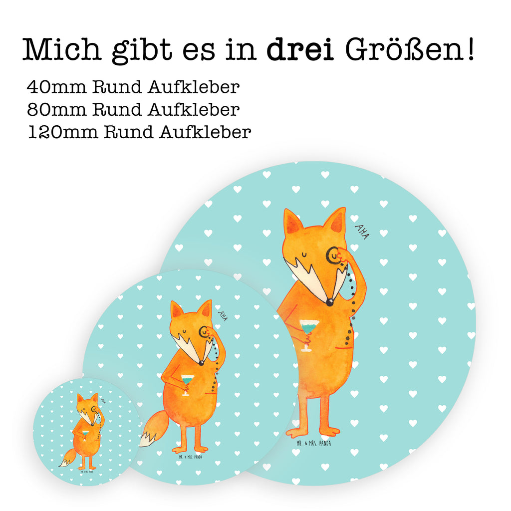 Rund Aufkleber Fuchs Lord Sticker, Aufkleber, Etikett, Fuchs, Füchse, tröstende Worte, Spruch lustig, Liebeskummer Geschenk, Motivation Spruch, Problemlösung