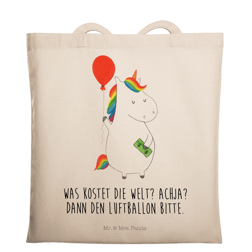 Tragetasche Einhorn Luftballon Beuteltasche, Beutel, Einkaufstasche, Jutebeutel, Stoffbeutel, Tasche, Shopper, Umhängetasche, Strandtasche, Schultertasche, Stofftasche, Tragetasche, Badetasche, Jutetasche, Einkaufstüte, Laptoptasche, Einhorn, Einhörner, Einhorn Deko, Pegasus, Unicorn, Luftballon, Geld, Lebenslust, Freude, Geschenk, Freundin