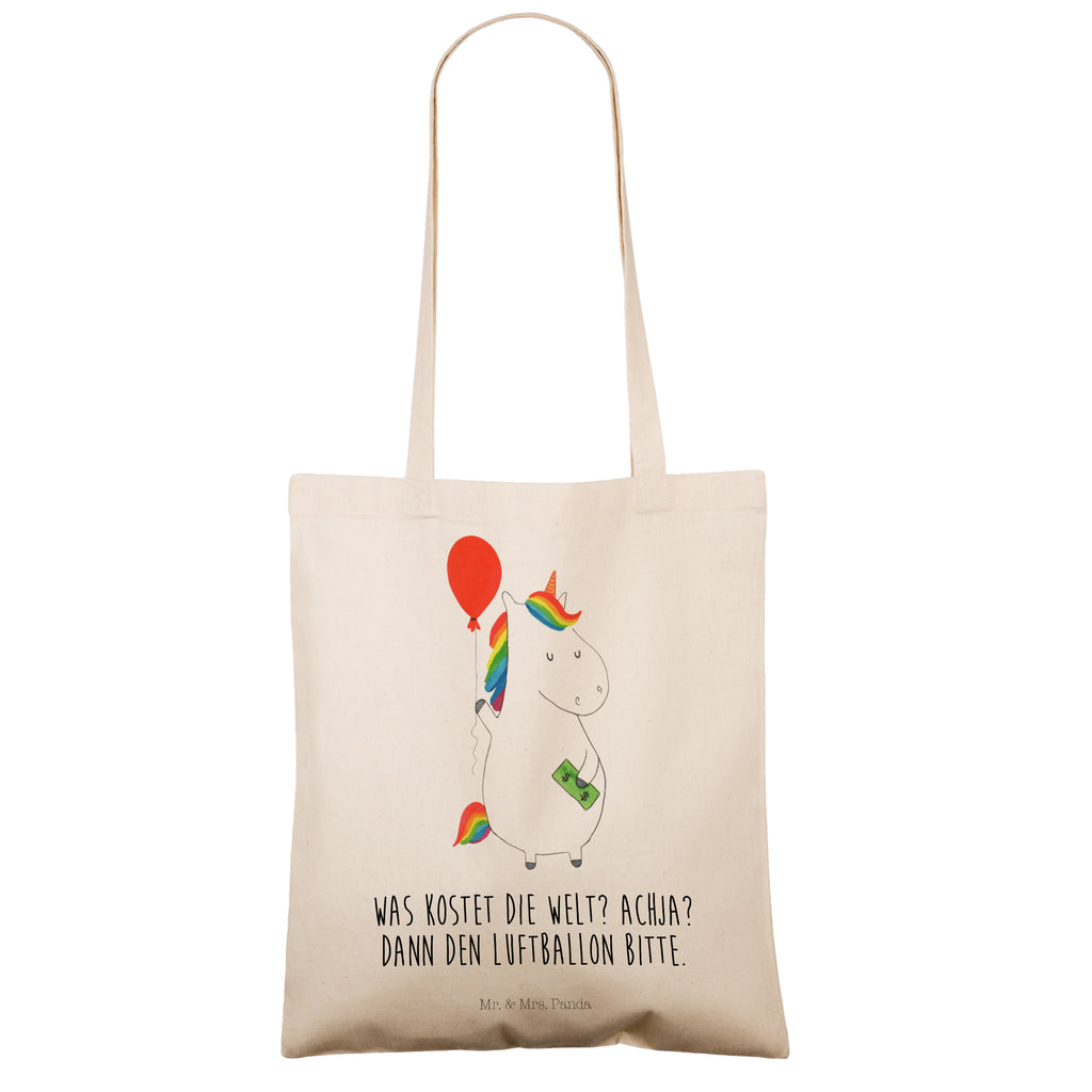 Tragetasche Einhorn Luftballon Beuteltasche, Beutel, Einkaufstasche, Jutebeutel, Stoffbeutel, Tasche, Shopper, Umhängetasche, Strandtasche, Schultertasche, Stofftasche, Tragetasche, Badetasche, Jutetasche, Einkaufstüte, Laptoptasche, Einhorn, Einhörner, Einhorn Deko, Pegasus, Unicorn, Luftballon, Geld, Lebenslust, Freude, Geschenk, Freundin