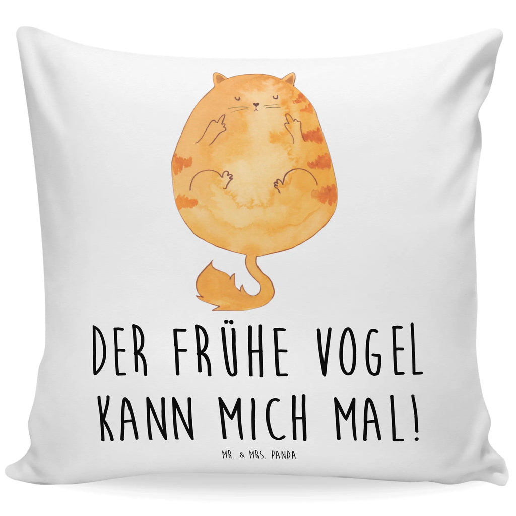 40x40 Kissen Katze Frühaufsteher Kissenhülle, Kopfkissen, Sofakissen, Dekokissen, Motivkissen, sofakissen, sitzkissen, Kissen, Kissenbezüge, Kissenbezug 40x40, Kissen 40x40, Kissenhülle 40x40, Zierkissen, Couchkissen, Dekokissen Sofa, Sofakissen 40x40, Dekokissen 40x40, Kopfkissen 40x40, Kissen 40x40 Waschbar, Katze, Katzenmotiv, Katzenfan, Katzendeko, Katzenfreund, Katzenliebhaber, Katzenprodukte, Katzenartikel, Katzenaccessoires, Katzensouvenirs, Katzenliebhaberprodukte, Katzenmotive, Der frühe Vogel kann mich mal, Morgenmuffel, Frühaufsteher, Kaffee, Katzen, Kater, Mietze