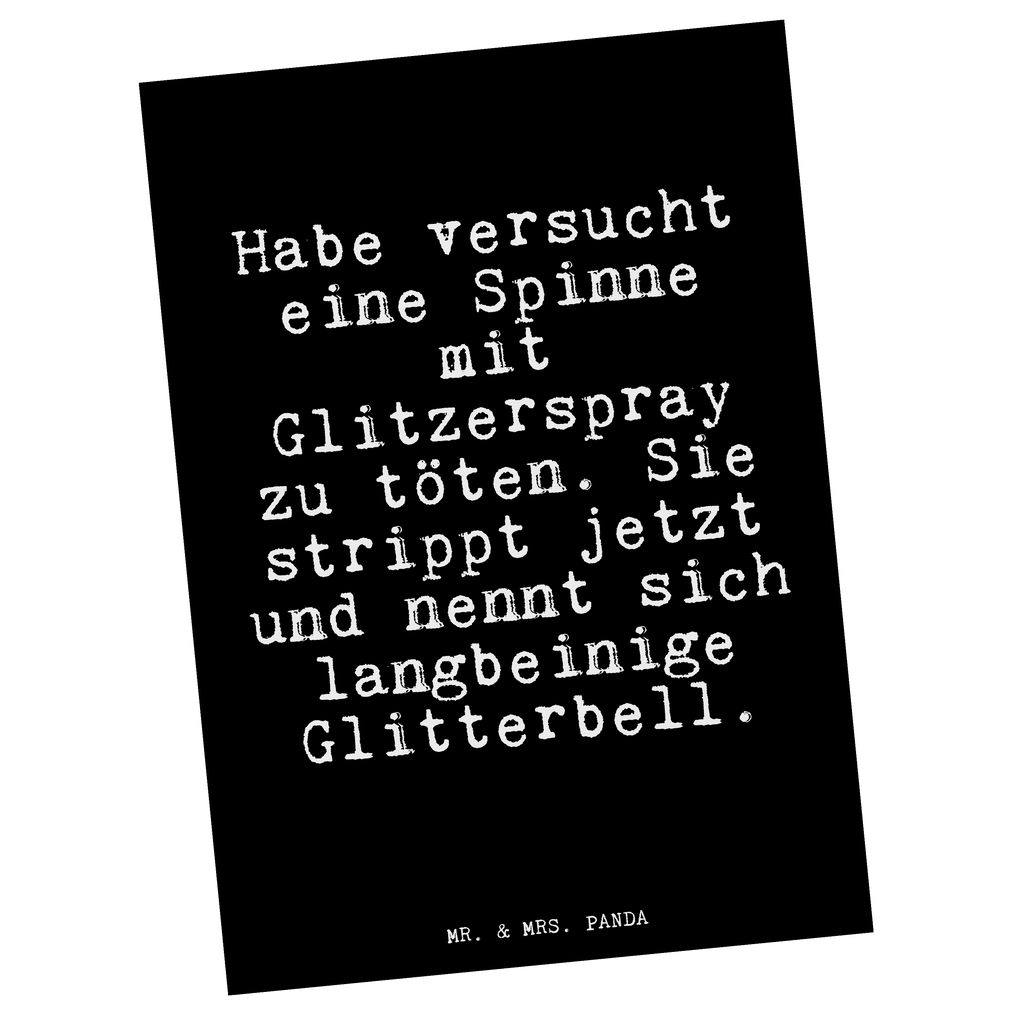 Postkarte Habe versucht eine Spinne... Postkarte, Karte, Geschenkkarte, Grußkarte, Einladung, Ansichtskarte, Geburtstagskarte, Einladungskarte, Dankeskarte, Ansichtskarten, Einladung Geburtstag, Einladungskarten Geburtstag, Spruch, Sprüche, lustige Sprüche, Weisheiten, Zitate, Spruch Geschenke, Glizer Spruch Sprüche Weisheiten Zitate Lustig Weisheit Worte