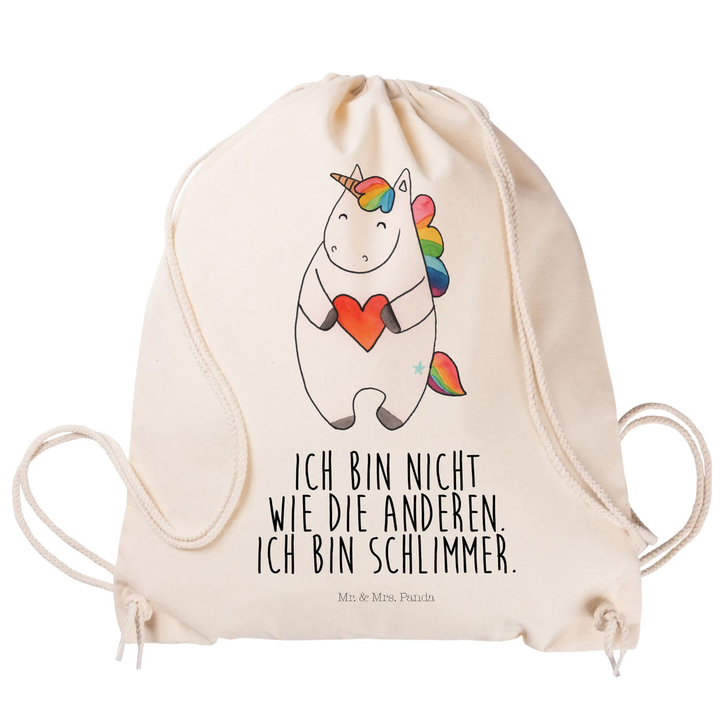 Sportbeutel Einhorn Herz Sportbeutel, Turnbeutel, Beutel, Sporttasche, Tasche, Stoffbeutel, Sportbeutel Kinder, Gymsack, Beutel Rucksack, Kleine Sporttasche, Sportzubehör, Turnbeutel Baumwolle, Einhorn, Einhörner, Einhorn Deko, Pegasus, Unicorn, Herz, schlimm, böse, witzig, lustig, Freundin, anders, bunt