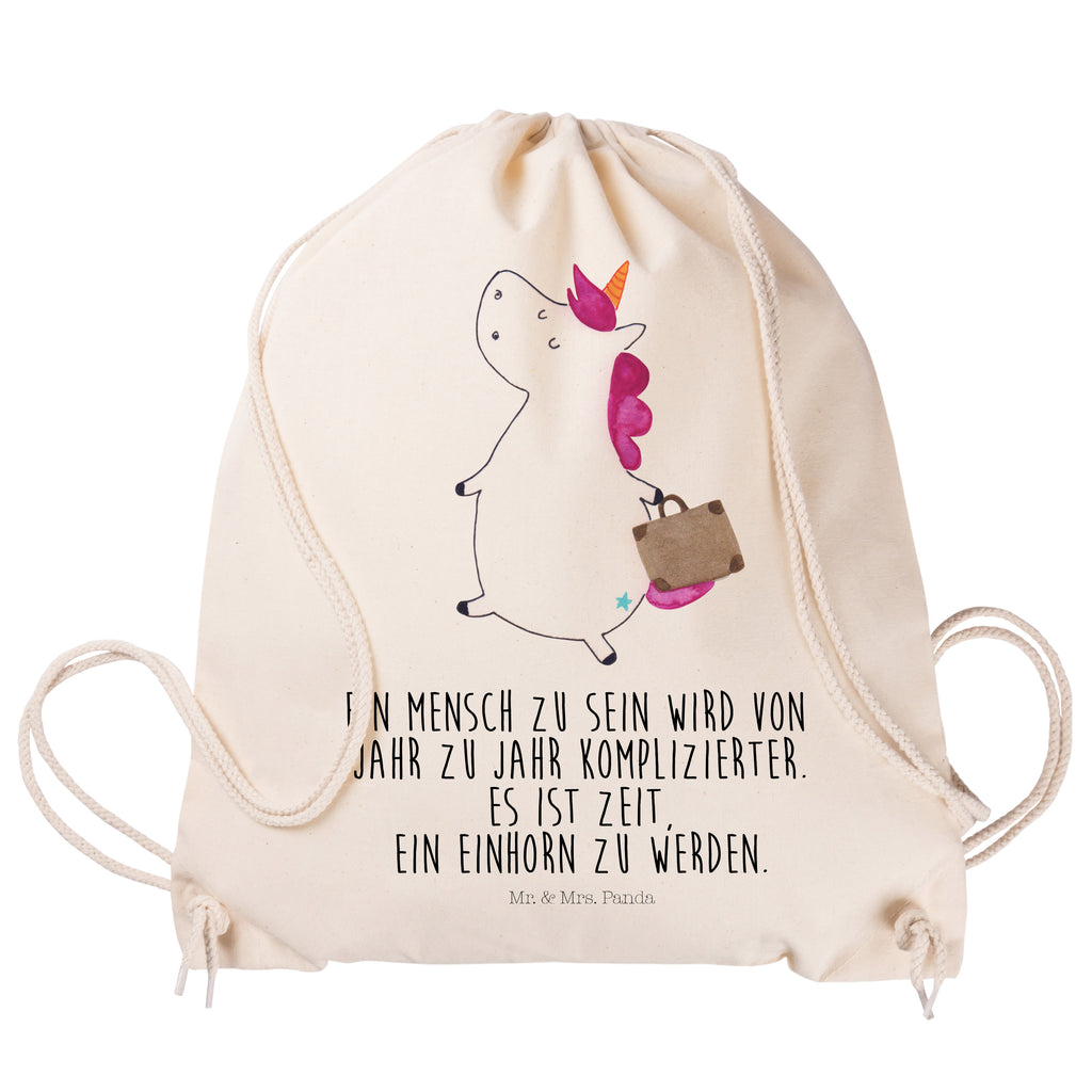 Sportbeutel Einhorn Koffer Sportbeutel, Turnbeutel, Beutel, Sporttasche, Tasche, Stoffbeutel, Sportbeutel Kinder, Gymsack, Beutel Rucksack, Kleine Sporttasche, Sportzubehör, Turnbeutel Baumwolle, Einhorn, Einhörner, Einhorn Deko, Pegasus, Unicorn, unicorn, Koffer, Verreisen, Reise, Gepäck, Abenteuer, Erwachsen, Kind, albern, Spaß, lustig, witzig