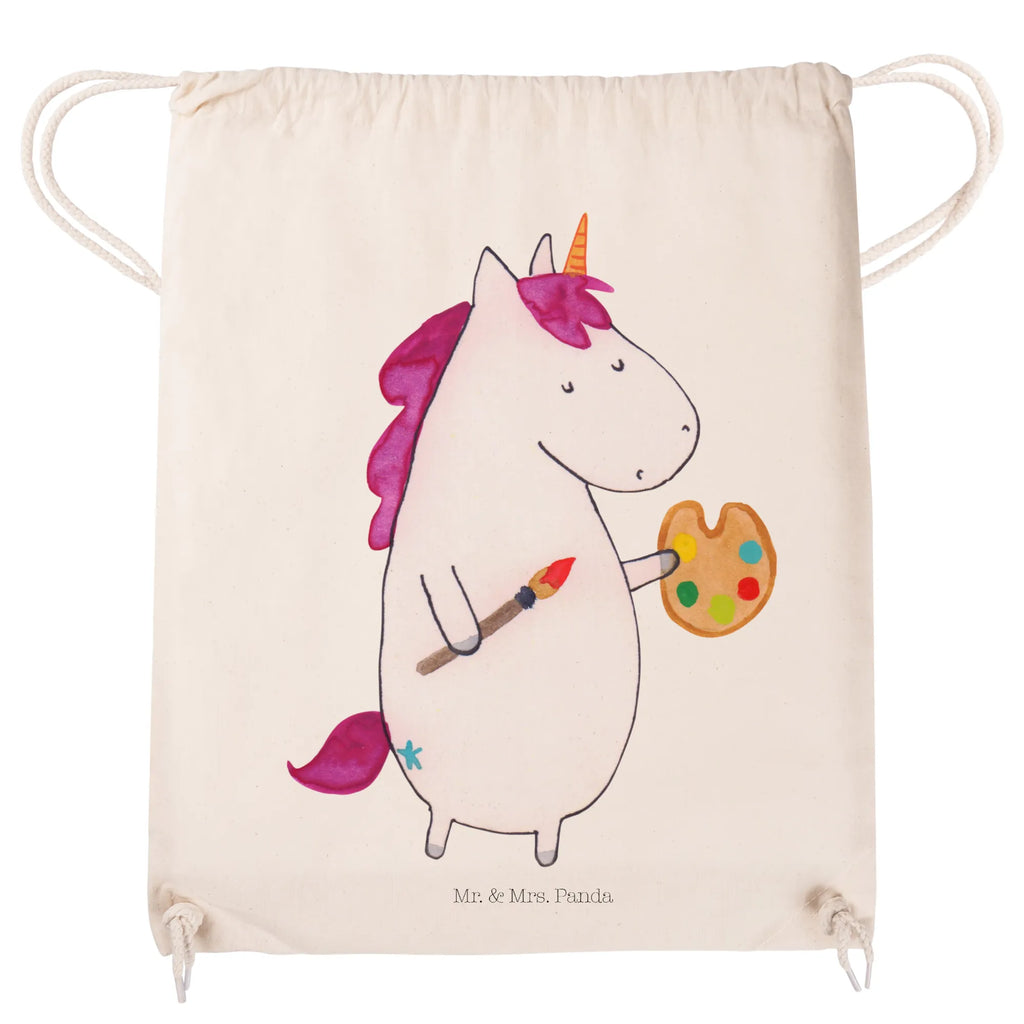 Sportbeutel Einhorn Künstler Sportbeutel, Turnbeutel, Beutel, Sporttasche, Tasche, Stoffbeutel, Sportbeutel Kinder, Gymsack, Beutel Rucksack, Kleine Sporttasche, Sportzubehör, Turnbeutel Baumwolle, Einhorn, Einhörner, Einhorn Deko, Pegasus, Unicorn, Englisch, Künstler, Artist, Malen, Zeichnen, Welt, Farbe, Stift, Pinsel, Geschenk, Maler