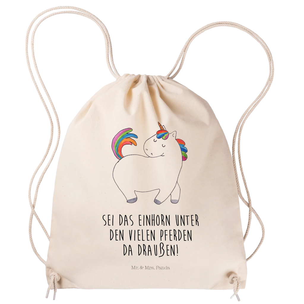 Sportbeutel Einhorn Stolzieren Sportbeutel, Turnbeutel, Beutel, Sporttasche, Tasche, Stoffbeutel, Sportbeutel Kinder, Gymsack, Beutel Rucksack, Kleine Sporttasche, Sportzubehör, Turnbeutel Baumwolle, Einhorn, Einhörner, Einhorn Deko, Pegasus, Unicorn, stolz, anders, bunt, Pferd, Reiter, Reiten, Freundin, Geschenk