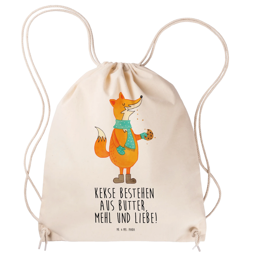 Sportbeutel Fuchs Keks Sportbeutel, Turnbeutel, Beutel, Sporttasche, Tasche, Stoffbeutel, Sportbeutel Kinder, Gymsack, Beutel Rucksack, Kleine Sporttasche, Sportzubehör, Turnbeutel Baumwolle, Fuchs, Füchse, Backen Spruch, Kekse, Winter, Weihnachtszeit, Plätzchen, Liebe, Küche Deko