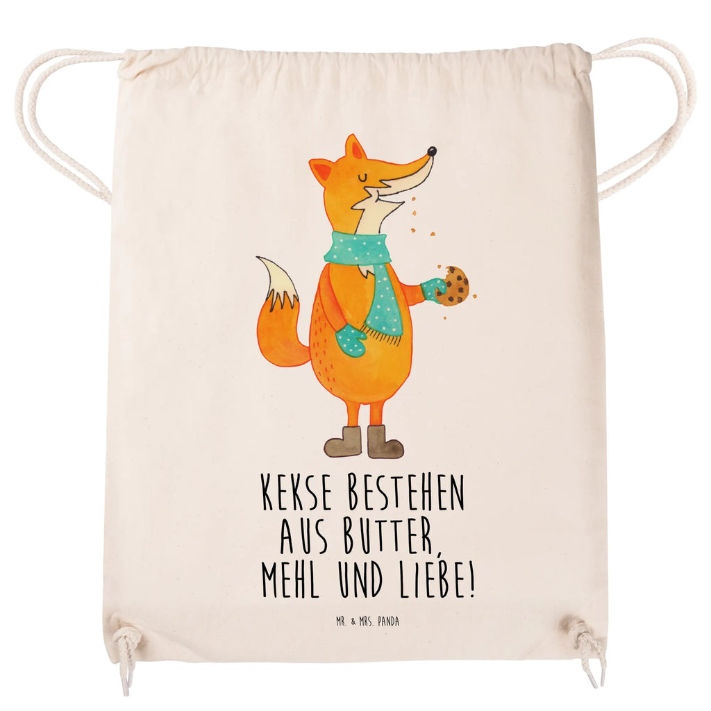 Sportbeutel Fuchs Keks Sportbeutel, Turnbeutel, Beutel, Sporttasche, Tasche, Stoffbeutel, Sportbeutel Kinder, Gymsack, Beutel Rucksack, Kleine Sporttasche, Sportzubehör, Turnbeutel Baumwolle, Fuchs, Füchse, Backen Spruch, Kekse, Winter, Weihnachtszeit, Plätzchen, Liebe, Küche Deko