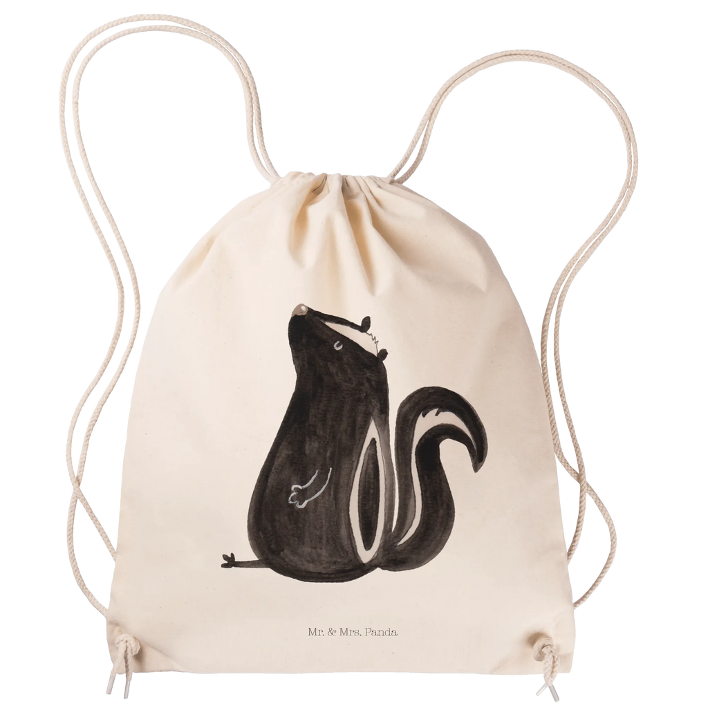 Sportbeutel Stinktier Sitzen Sportbeutel, Turnbeutel, Beutel, Sporttasche, Tasche, Stoffbeutel, Sportbeutel Kinder, Gymsack, Beutel Rucksack, Kleine Sporttasche, Sportzubehör, Turnbeutel Baumwolle, Stinktier, Skunk, Wildtier, Raubtier, Stinker, Stinki, Spruch, Büro, Recht, Besserwisser