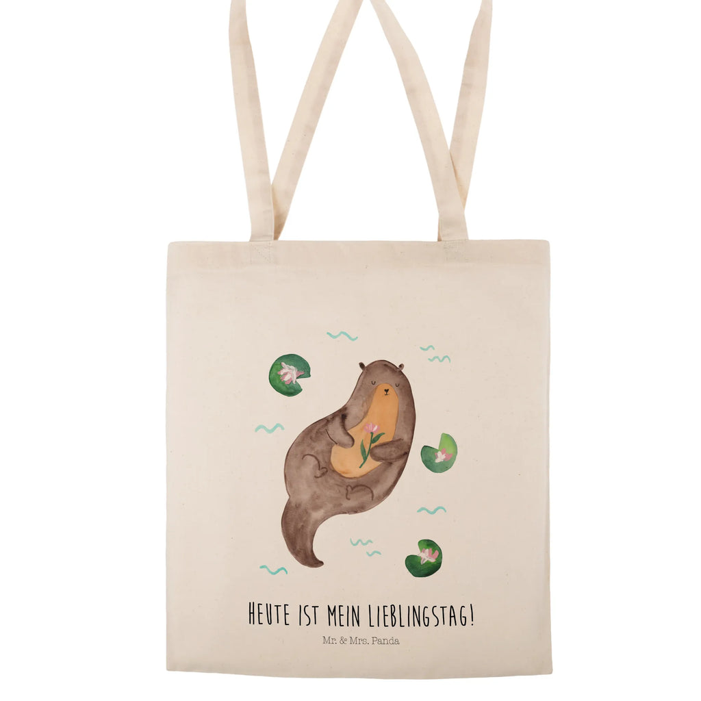 Tragetasche Otter Seerose Beuteltasche, Beutel, Einkaufstasche, Jutebeutel, Stoffbeutel, Tasche, Shopper, Umhängetasche, Strandtasche, Schultertasche, Stofftasche, Tragetasche, Badetasche, Jutetasche, Einkaufstüte, Laptoptasche, Otter, Fischotter, Seeotter, Otter Seeotter See Otter