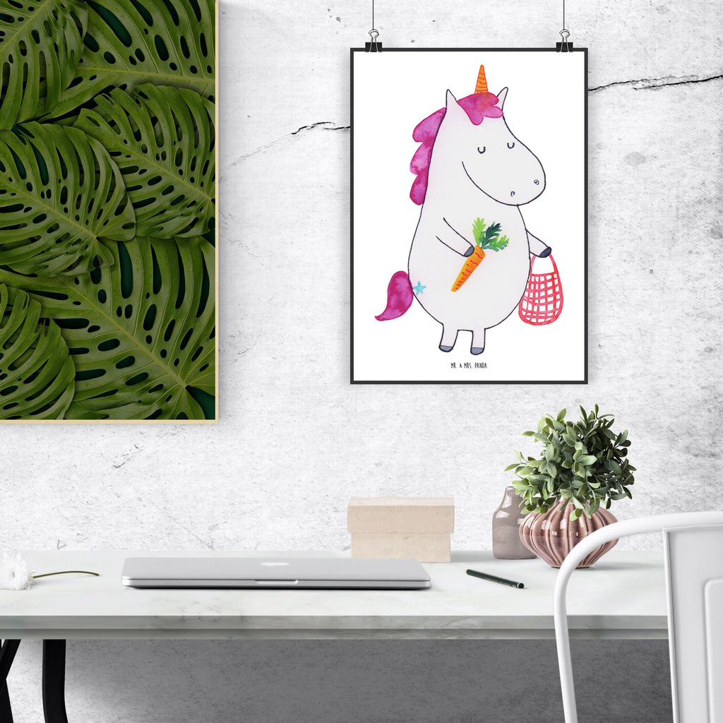 Poster Einhorn Vegan Poster, Wandposter, Bild, Wanddeko, Küchenposter, Kinderposter, Wanddeko Bild, Raumdekoration, Wanddekoration, Handgemaltes Poster, Mr. & Mrs. Panda Poster, Designposter, Kunstdruck, Posterdruck, Einhorn, Einhörner, Einhorn Deko, Unicorn, vegan, Gesund leben, Vegetariar, Rohkost, Gesund essen, Veganismus, Veganer