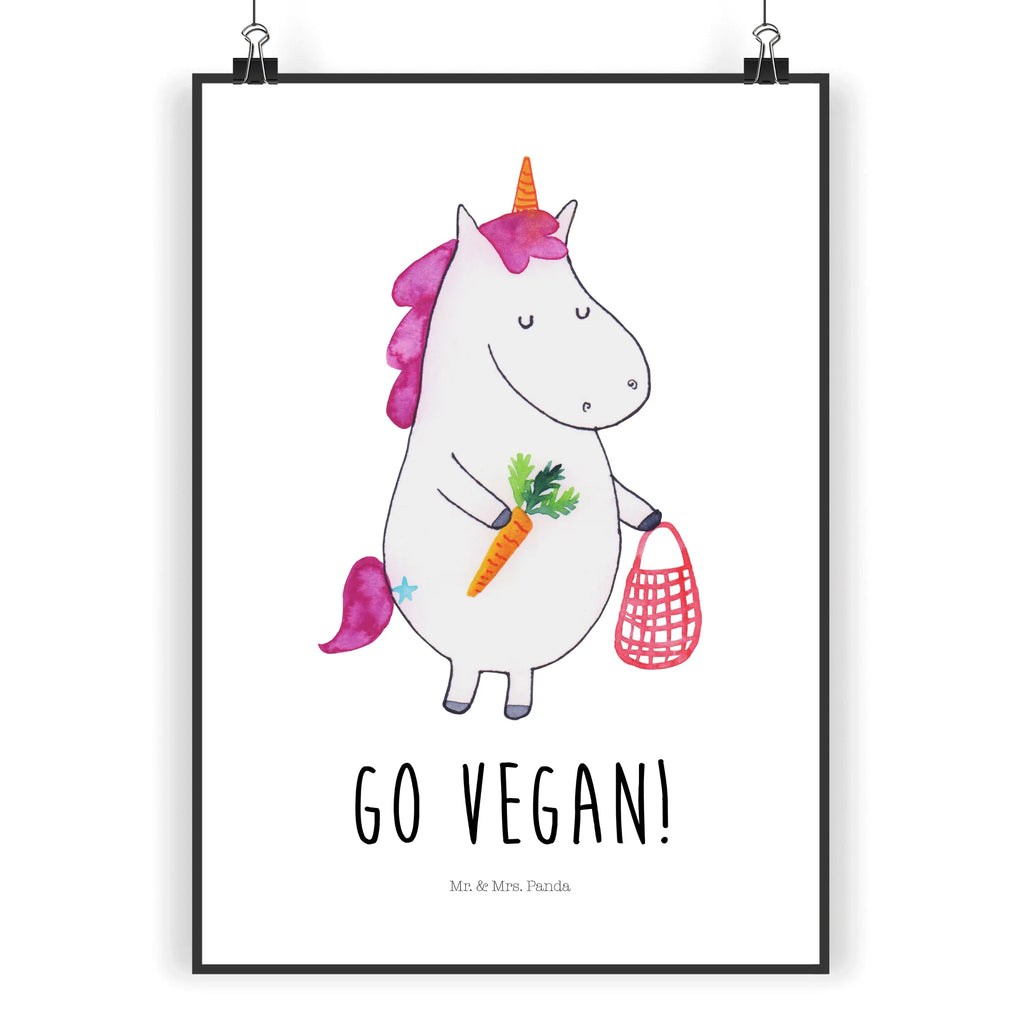 Poster Einhorn Vegan Poster, Wandposter, Bild, Wanddeko, Küchenposter, Kinderposter, Wanddeko Bild, Raumdekoration, Wanddekoration, Handgemaltes Poster, Mr. & Mrs. Panda Poster, Designposter, Kunstdruck, Posterdruck, Einhorn, Einhörner, Einhorn Deko, Unicorn, vegan, Gesund leben, Vegetariar, Rohkost, Gesund essen, Veganismus, Veganer