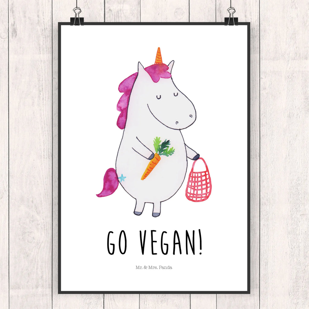 Poster Einhorn Vegan Poster, Wandposter, Bild, Wanddeko, Küchenposter, Kinderposter, Wanddeko Bild, Raumdekoration, Wanddekoration, Handgemaltes Poster, Mr. & Mrs. Panda Poster, Designposter, Kunstdruck, Posterdruck, Einhorn, Einhörner, Einhorn Deko, Unicorn, vegan, Gesund leben, Vegetariar, Rohkost, Gesund essen, Veganismus, Veganer