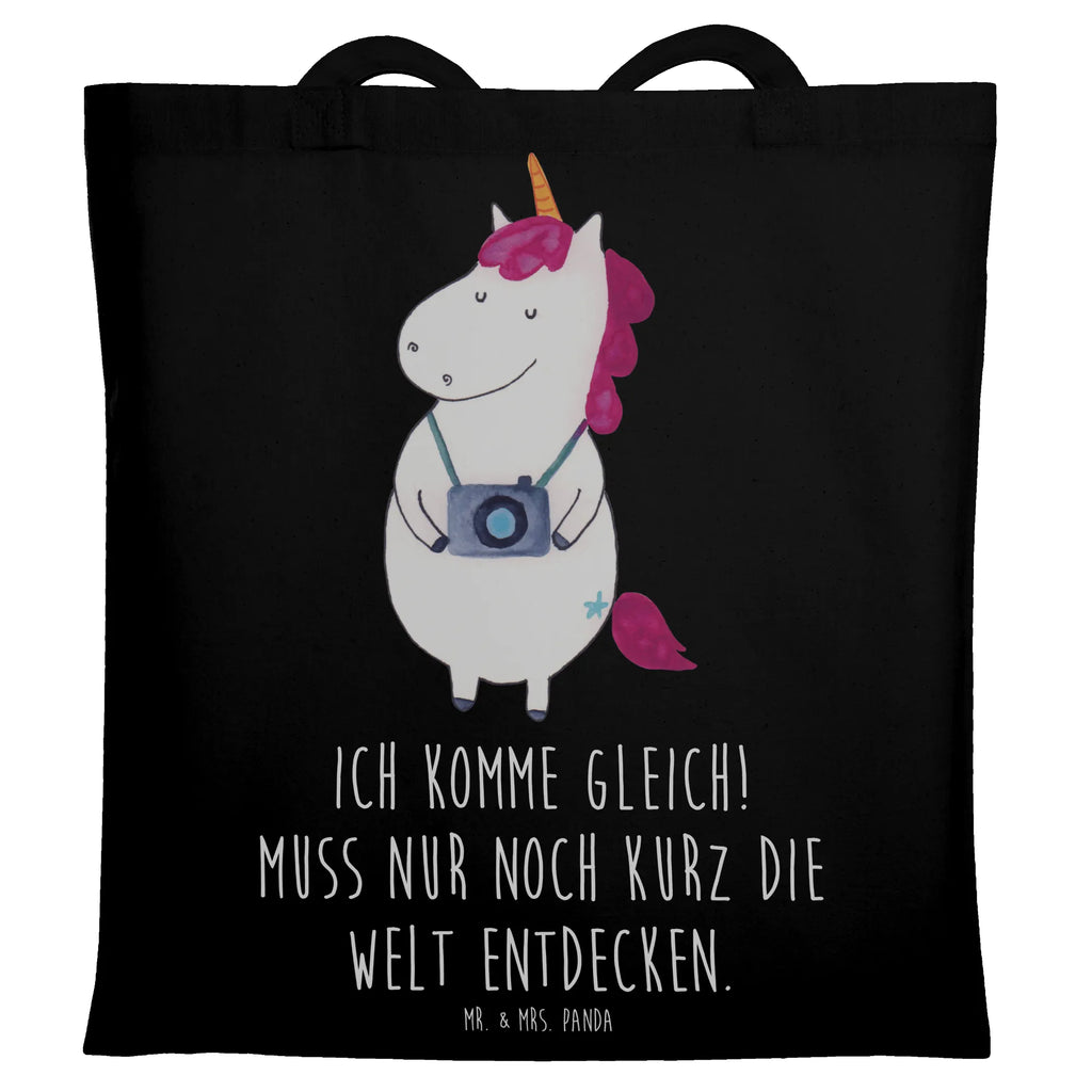 Tragetasche Einhorn Fotograf Beuteltasche, Beutel, Einkaufstasche, Jutebeutel, Stoffbeutel, Tasche, Shopper, Umhängetasche, Strandtasche, Schultertasche, Stofftasche, Tragetasche, Badetasche, Jutetasche, Einkaufstüte, Laptoptasche, Einhorn, Einhörner, Einhorn Deko, Pegasus, Unicorn, Fotograf, Fotografie, Kamera, Reisen, Weltreise, Weltenbummler, Urlaub, Tourist, Kurztrip, Reise, Städtereise