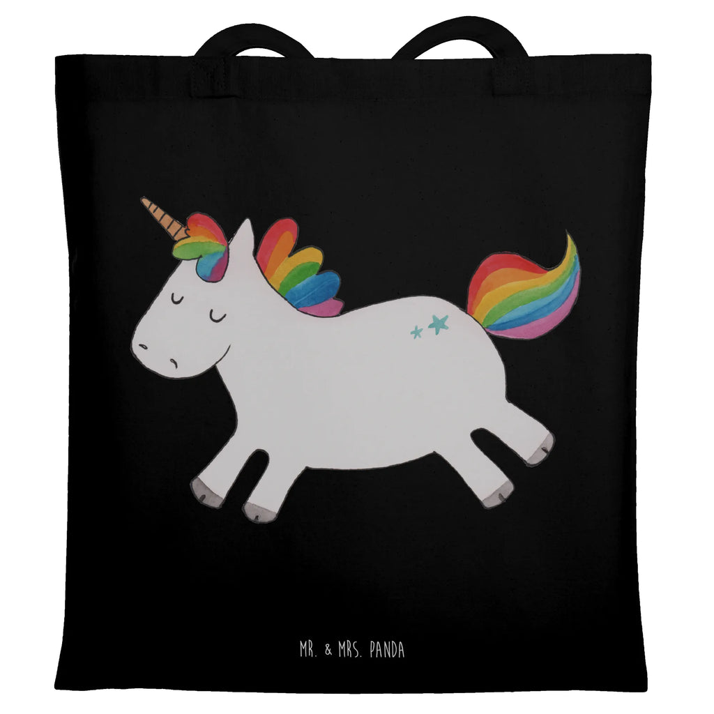 Tragetasche Einhorn Happy Beuteltasche, Beutel, Einkaufstasche, Jutebeutel, Stoffbeutel, Tasche, Shopper, Umhängetasche, Strandtasche, Schultertasche, Stofftasche, Tragetasche, Badetasche, Jutetasche, Einkaufstüte, Laptoptasche, Einhorn, Einhörner, Einhorn Deko, Unicorn, glücklich, fröhlich, Spaß, Freude, Lebensfreude, witzig, spannend, Lächeln, Lachen