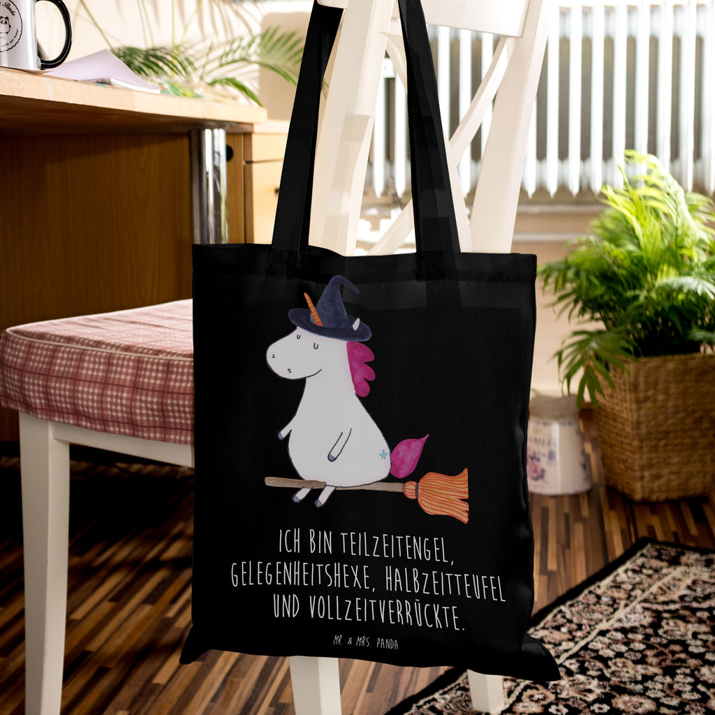 Tragetasche Einhorn Hexe Beuteltasche, Beutel, Einkaufstasche, Jutebeutel, Stoffbeutel, Tasche, Shopper, Umhängetasche, Strandtasche, Schultertasche, Stofftasche, Tragetasche, Badetasche, Jutetasche, Einkaufstüte, Laptoptasche, Einhorn, Einhörner, Einhorn Deko, Pegasus, Unicorn, Frau, Ehefrau, Hexe, Teufel, Engel, Verrückte, Freundin, Leben, Zicke