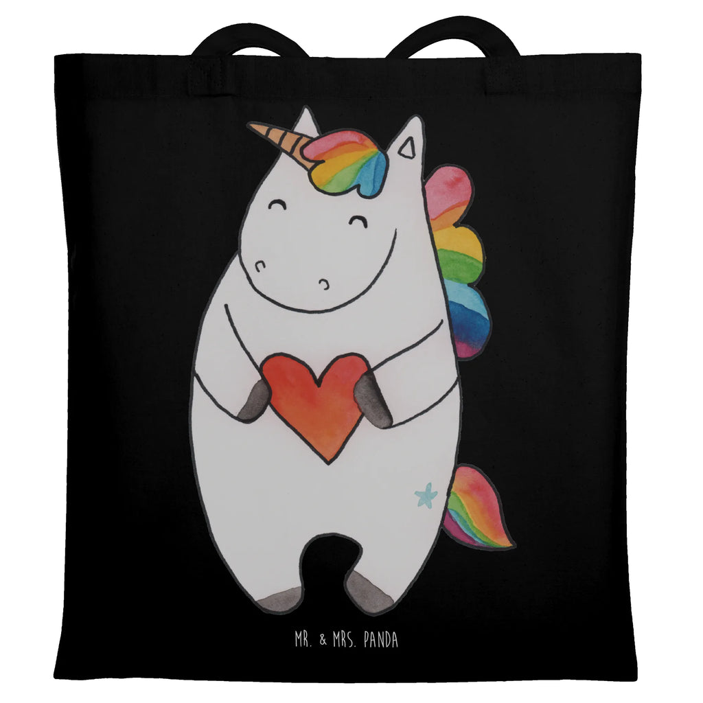 Tragetasche Einhorn Herz Beuteltasche, Beutel, Einkaufstasche, Jutebeutel, Stoffbeutel, Tasche, Shopper, Umhängetasche, Strandtasche, Schultertasche, Stofftasche, Tragetasche, Badetasche, Jutetasche, Einkaufstüte, Laptoptasche, Einhorn, Einhörner, Einhorn Deko, Pegasus, Unicorn, Herz, schlimm, böse, witzig, lustig, Freundin, anders, bunt