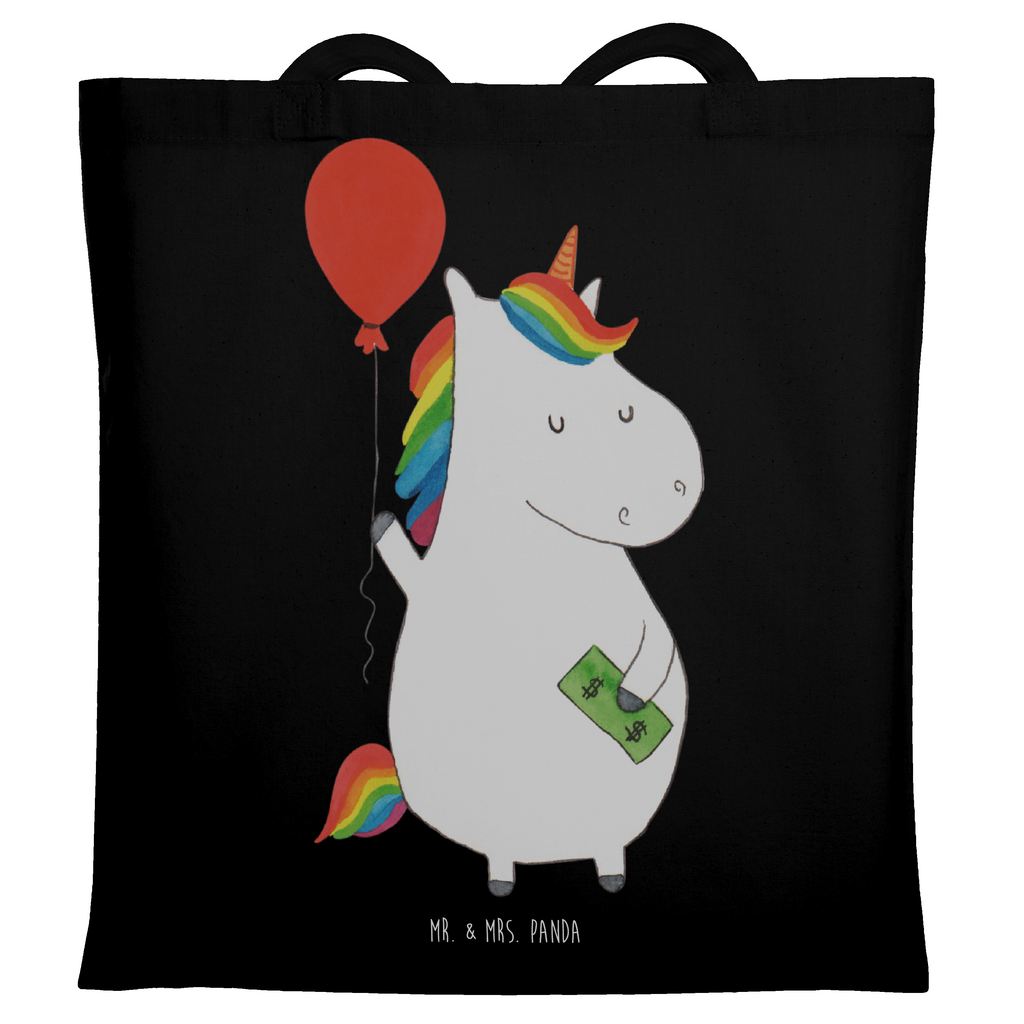 Tragetasche Einhorn Luftballon Beuteltasche, Beutel, Einkaufstasche, Jutebeutel, Stoffbeutel, Tasche, Shopper, Umhängetasche, Strandtasche, Schultertasche, Stofftasche, Tragetasche, Badetasche, Jutetasche, Einkaufstüte, Laptoptasche, Einhorn, Einhörner, Einhorn Deko, Pegasus, Unicorn, Luftballon, Geld, Lebenslust, Freude, Geschenk, Freundin