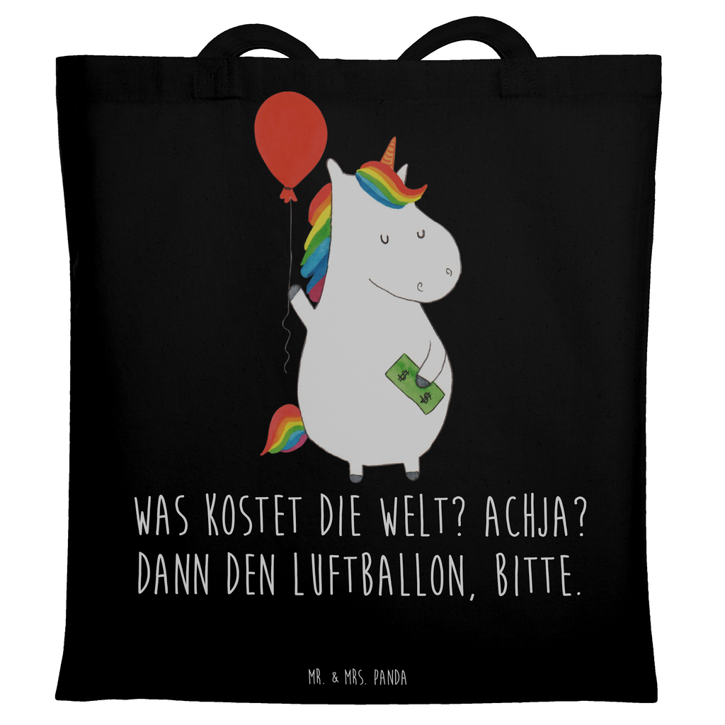 Tragetasche Einhorn Luftballon Beuteltasche, Beutel, Einkaufstasche, Jutebeutel, Stoffbeutel, Tasche, Shopper, Umhängetasche, Strandtasche, Schultertasche, Stofftasche, Tragetasche, Badetasche, Jutetasche, Einkaufstüte, Laptoptasche, Einhorn, Einhörner, Einhorn Deko, Pegasus, Unicorn, Luftballon, Geld, Lebenslust, Freude, Geschenk, Freundin