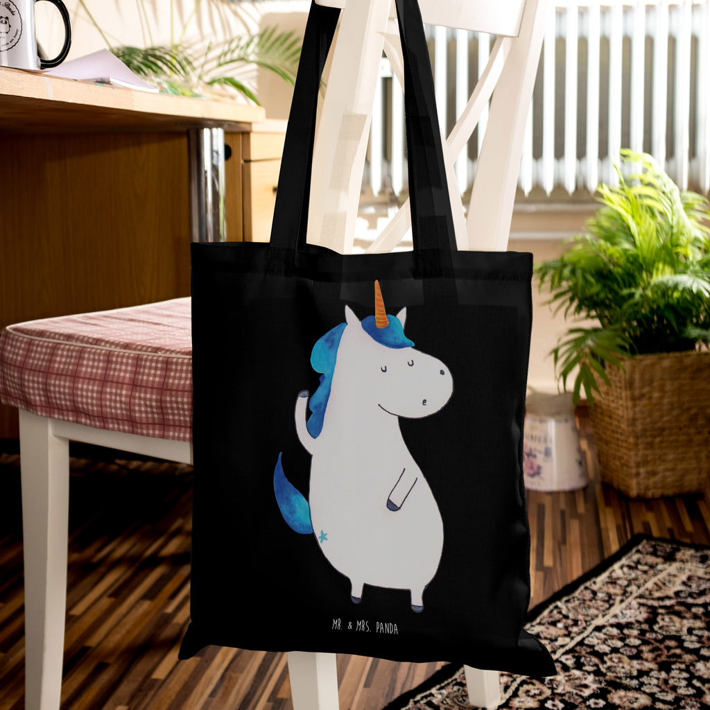 Tragetasche Einhorn Mann Beuteltasche, Beutel, Einkaufstasche, Jutebeutel, Stoffbeutel, Tasche, Shopper, Umhängetasche, Strandtasche, Schultertasche, Stofftasche, Tragetasche, Badetasche, Jutetasche, Einkaufstüte, Laptoptasche, Einhorn, Einhörner, Einhorn Deko, Pegasus, Unicorn, cool, Mann, Freundin, Familie, bester Freund, BFF, Party, hübsch, beste