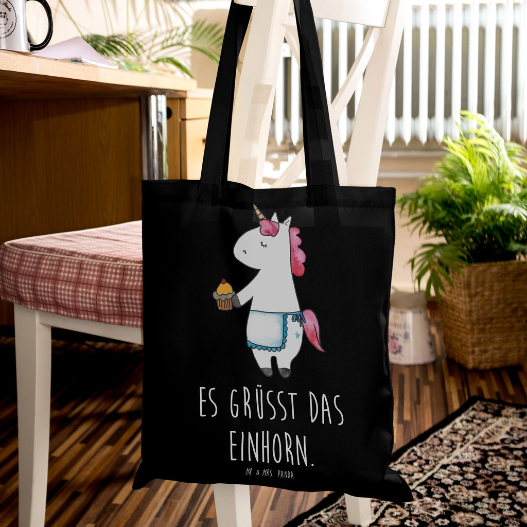 Tragetasche Einhorn Muffin Beuteltasche, Beutel, Einkaufstasche, Jutebeutel, Stoffbeutel, Tasche, Shopper, Umhängetasche, Strandtasche, Schultertasche, Stofftasche, Tragetasche, Badetasche, Jutetasche, Einkaufstüte, Laptoptasche, Einhorn, Einhörner, Einhorn Deko, Pegasus, Unicorn, Geburtstag, Backen, Muffin, Kekse, Geburtstagsgrüße, Glückwünsche, Liebesgrüße, Grüße